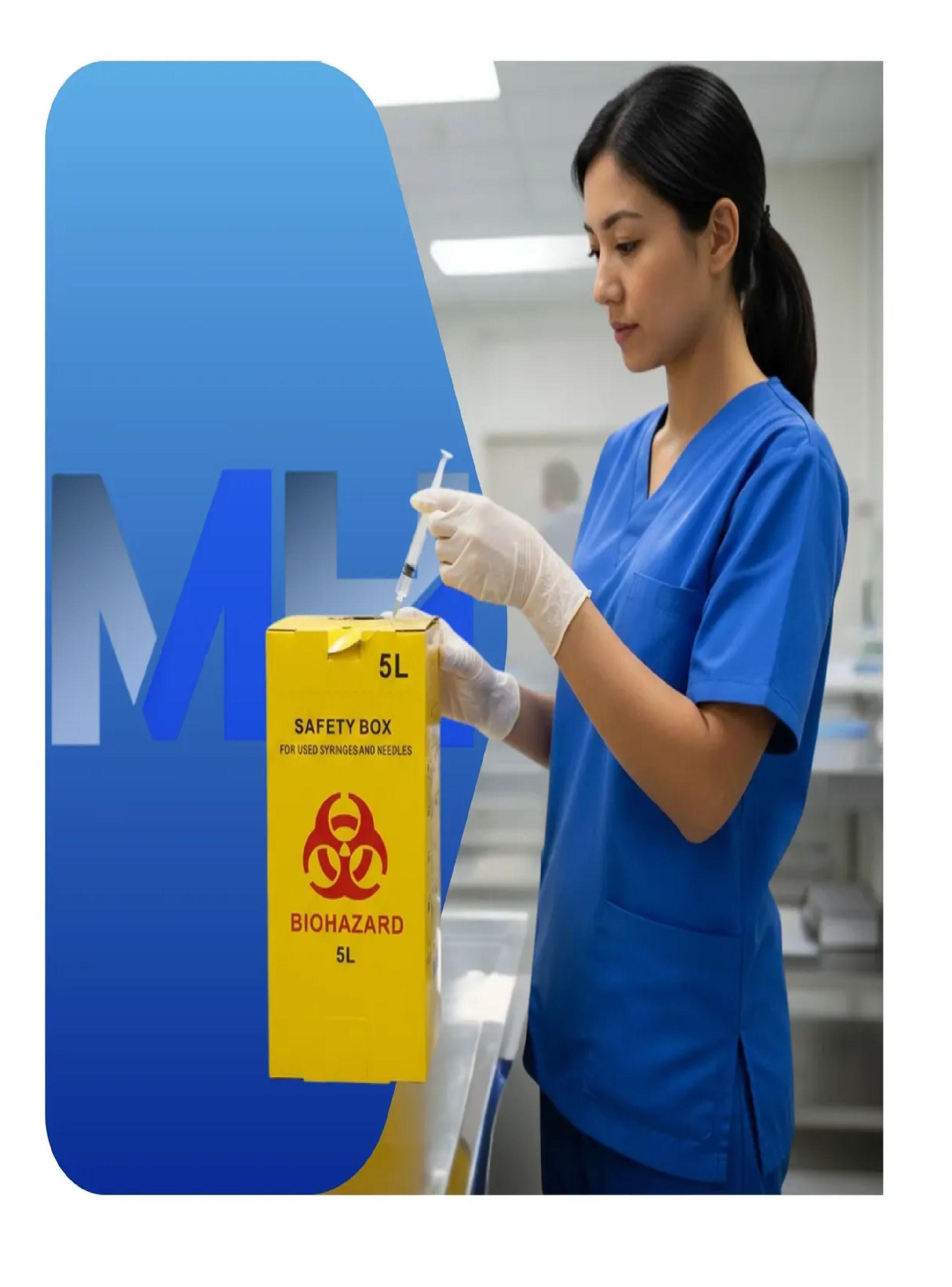 Caja Seguridad Biohazard 5 Litros Desecho Agujas Y Jeringas-4