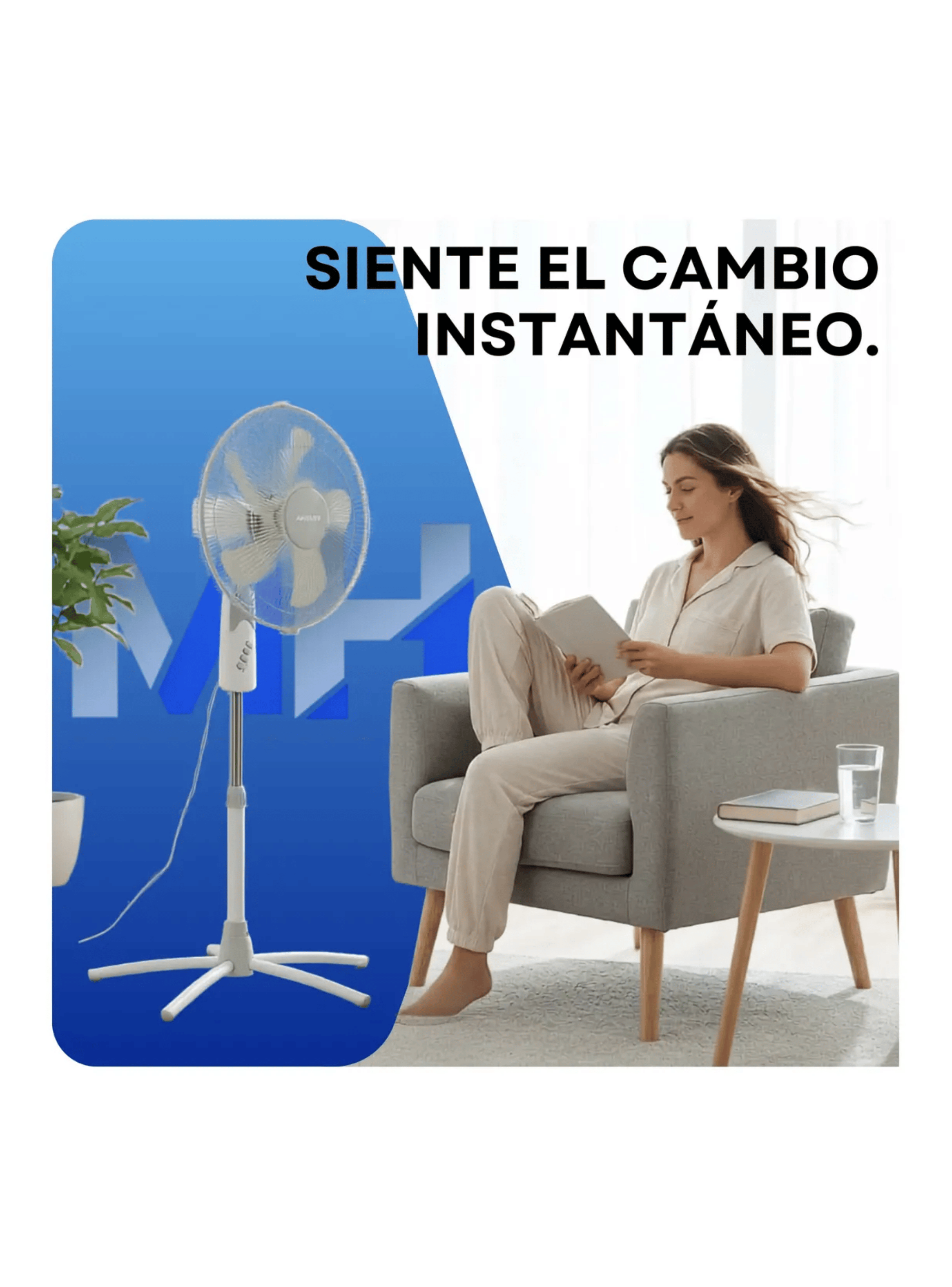 Ventilador Pedestal 16 Pulgadas Airolite V16p6 50w Silencios-2