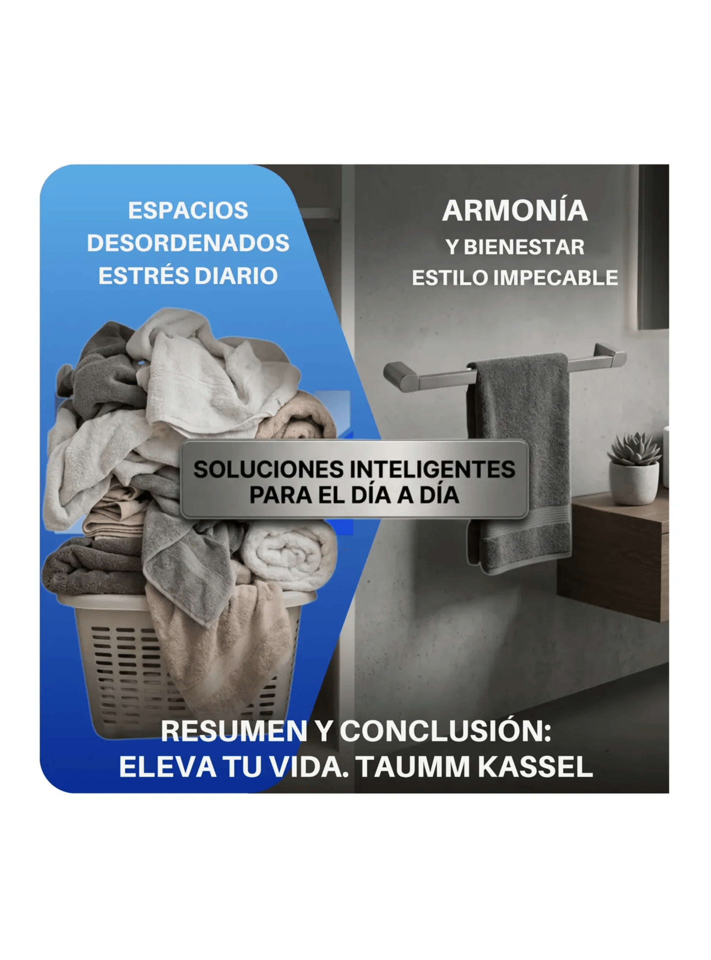 Toallero Barra 60 Cm Taumm Kassel Lux Metalico De Pared-5