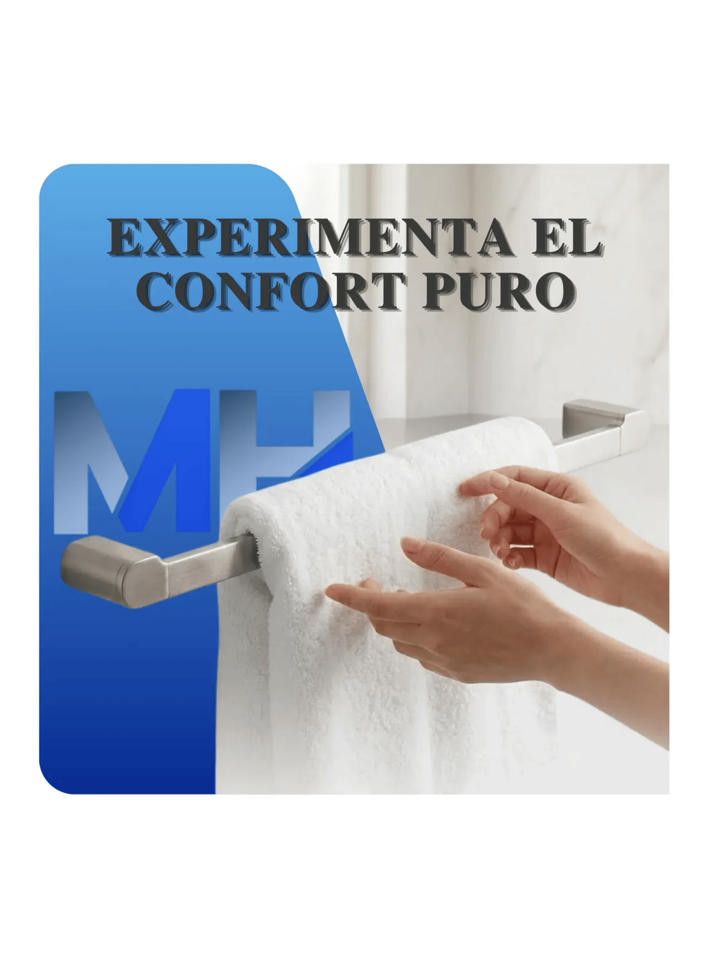 Toallero Barra 60 Cm Taumm Kassel Lux Metalico De Pared-6