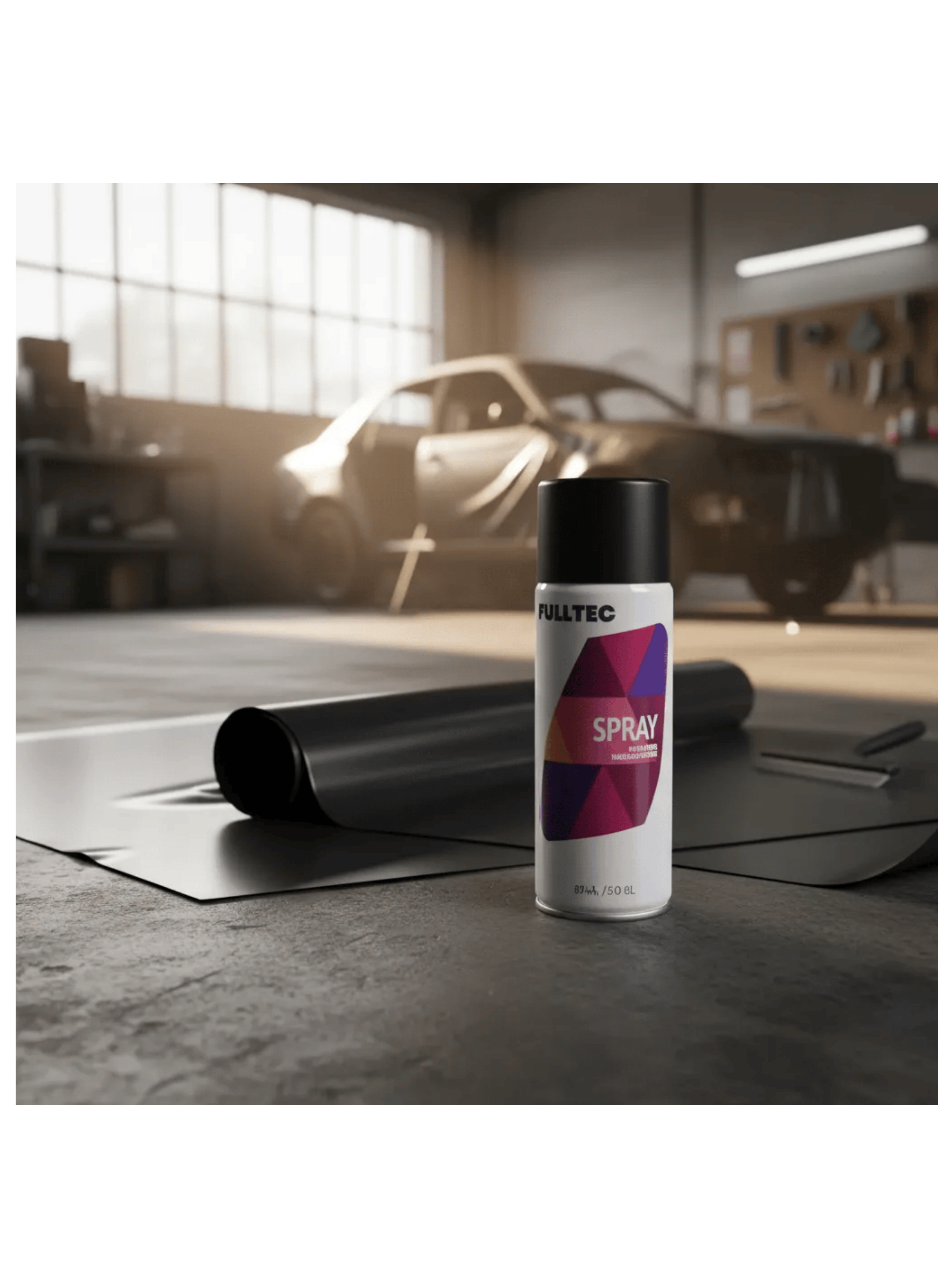 Spray Tela Madera Metal Plastico Vehicular Colores Negro Mate-0