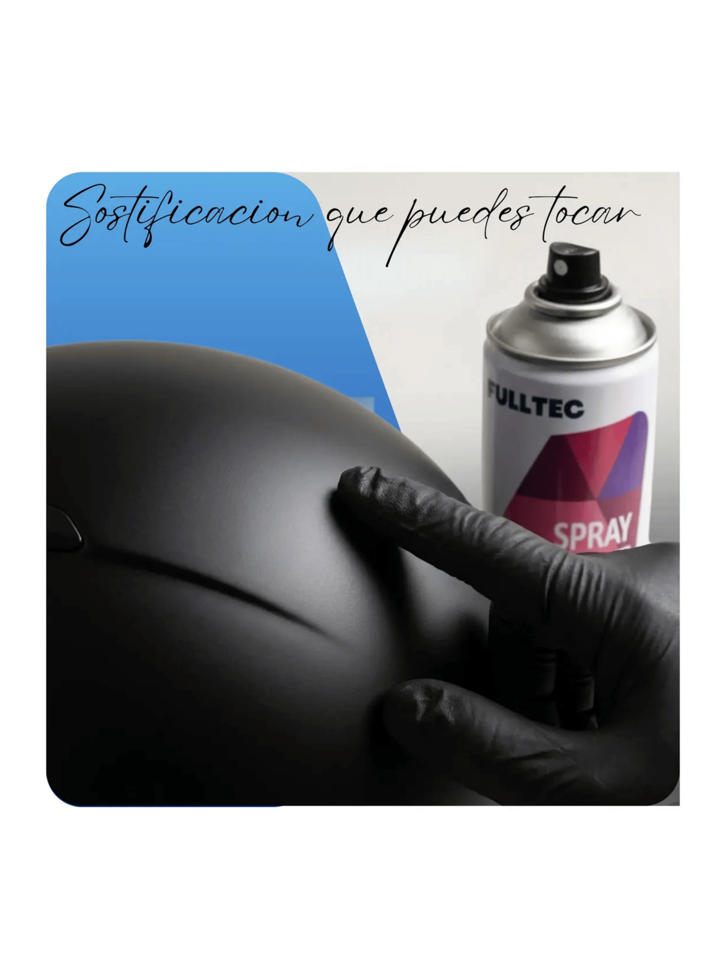 Spray Tela Madera Metal Plastico Vehicular Colores Negro Mate-1