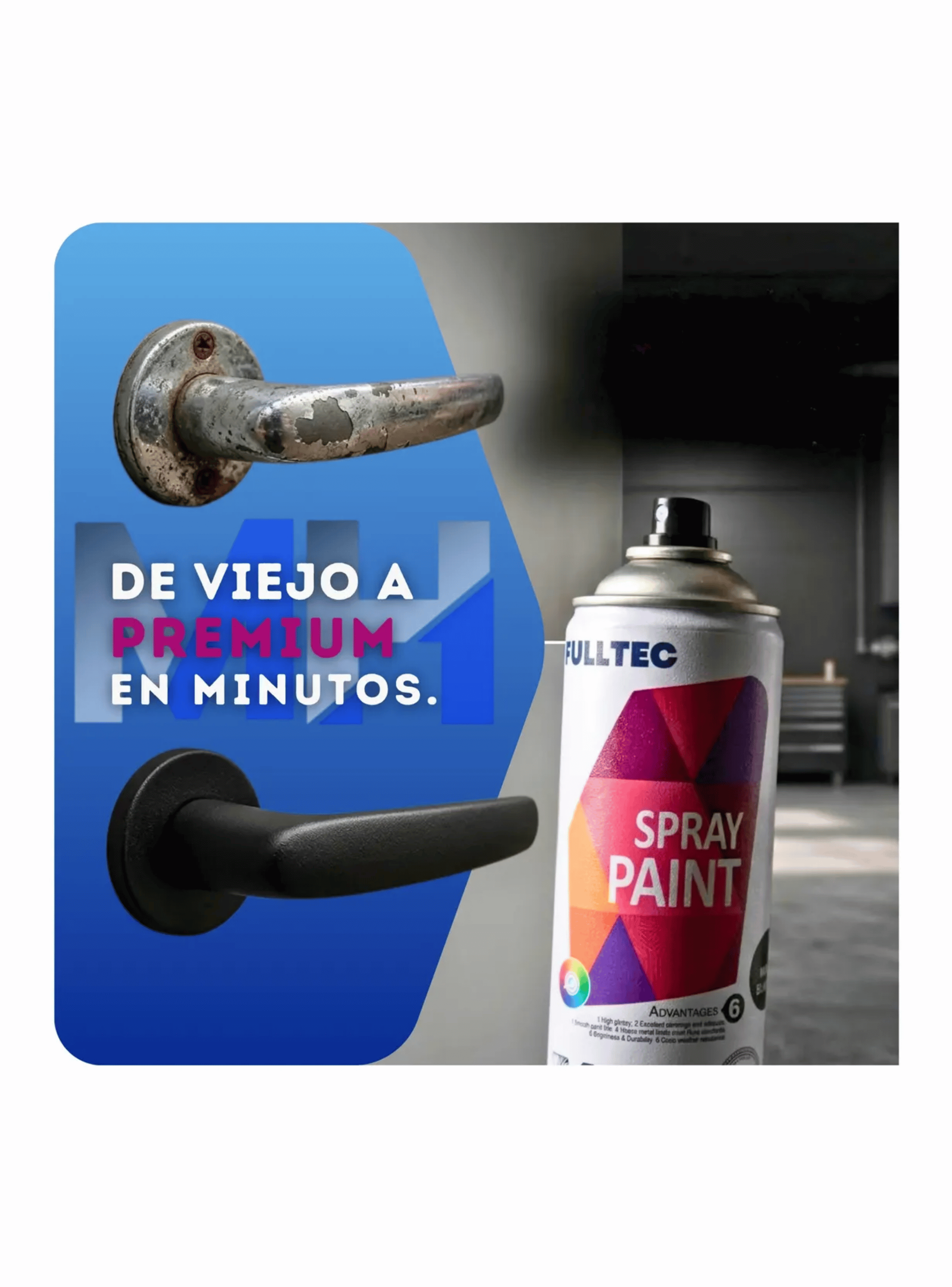 Spray Tela Madera Metal Plastico Vehicular Colores Negro Mate-5
