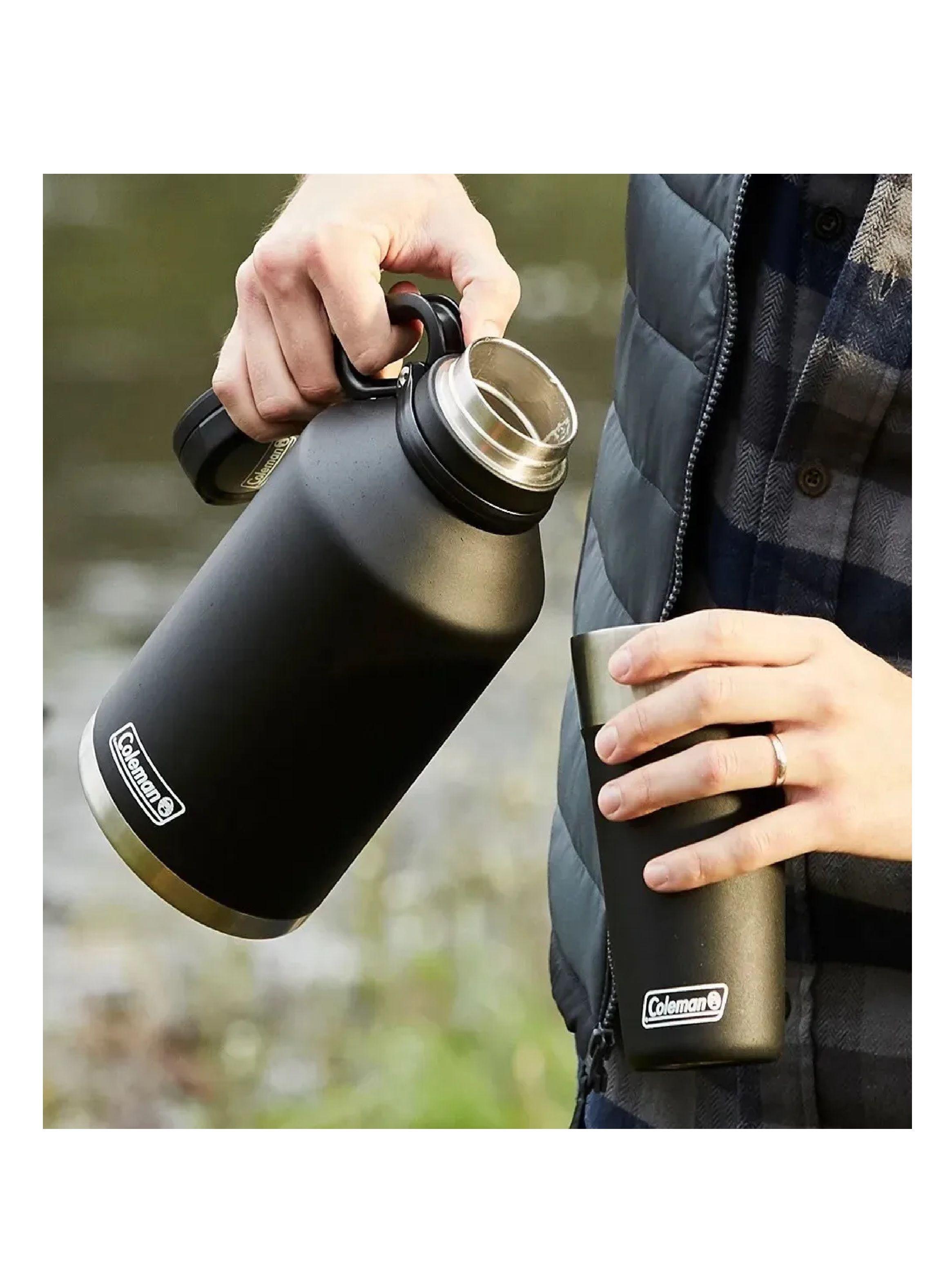 Botella Coleman Thermal Growler De 1,9 Litros Color Negro-3