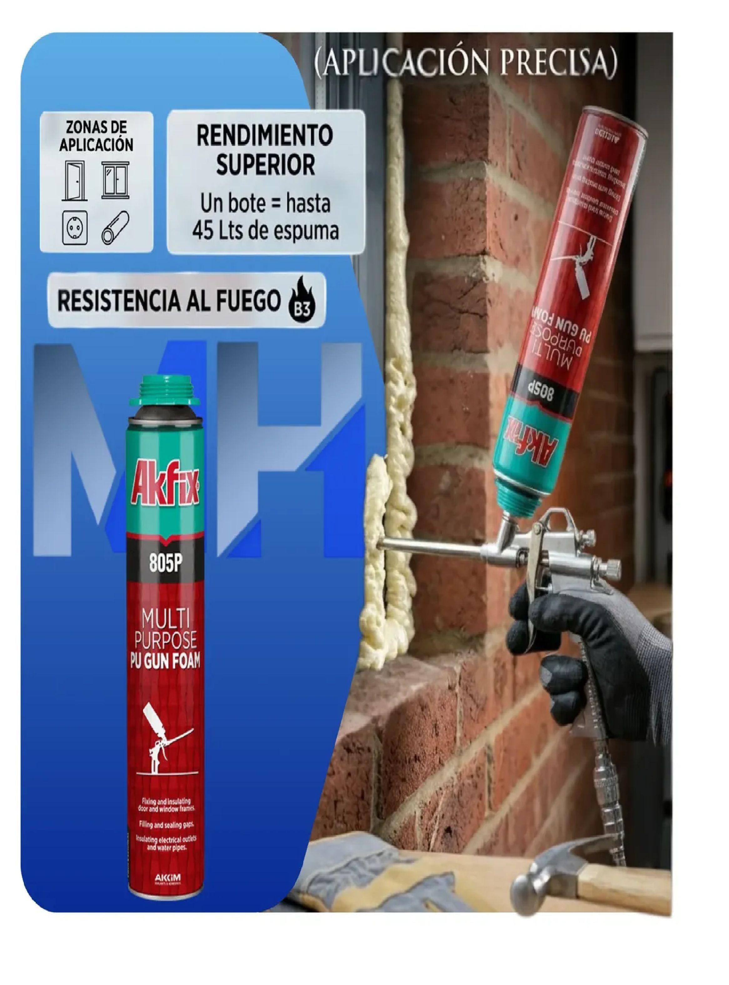 Set X3 Sellador Espuma Expansiva Akfix 805p 750ml Rendimient-4