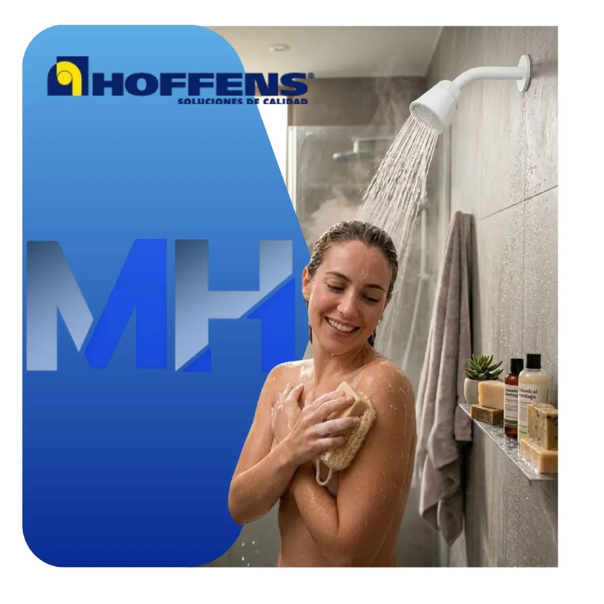 Ducha Movil Blanca Polipropileno Chorro Regulable Universal-4