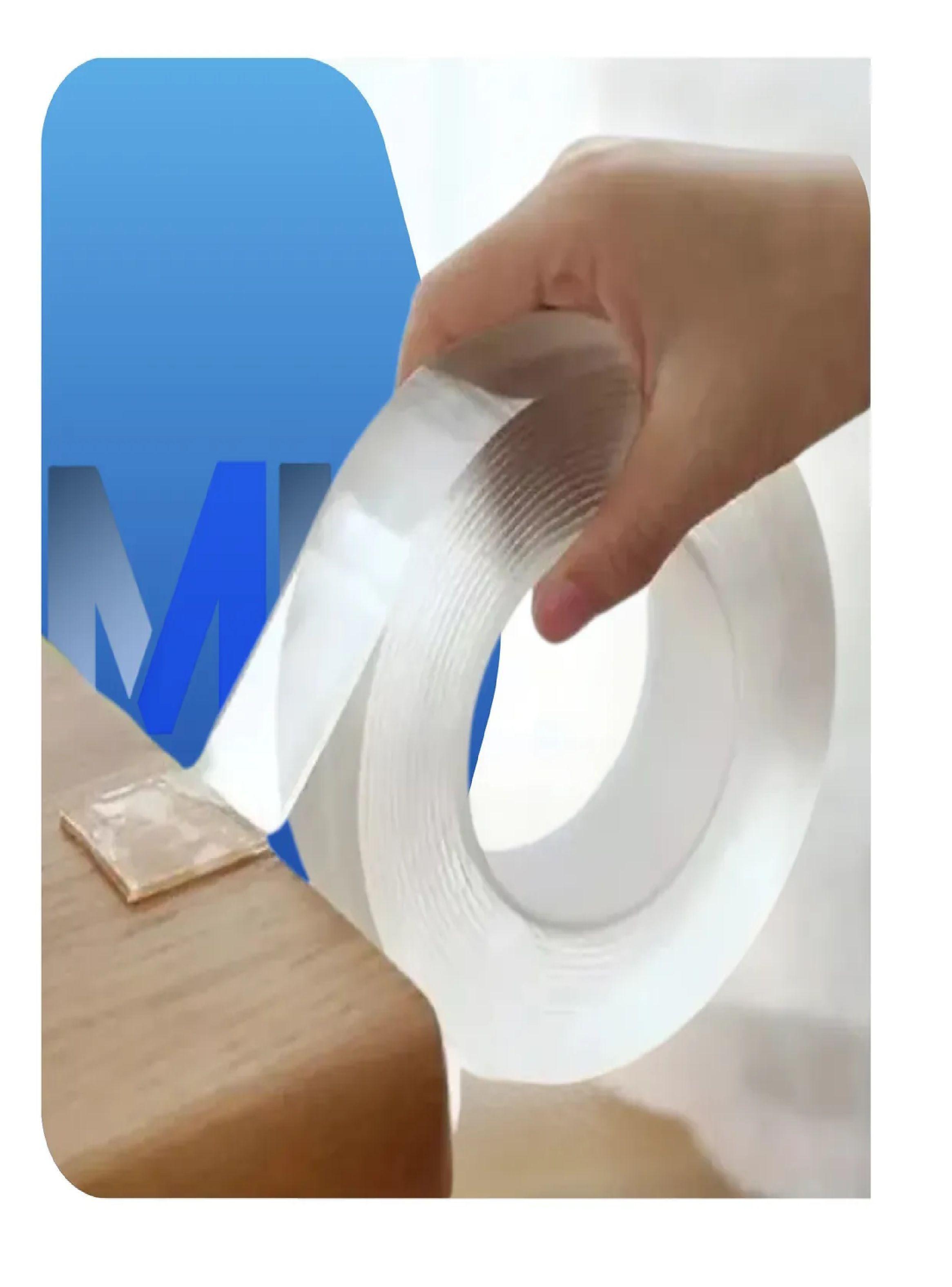 Pack X12 Cinta Doble Contacto Nano Gel Invisible Lavable 3mt-2