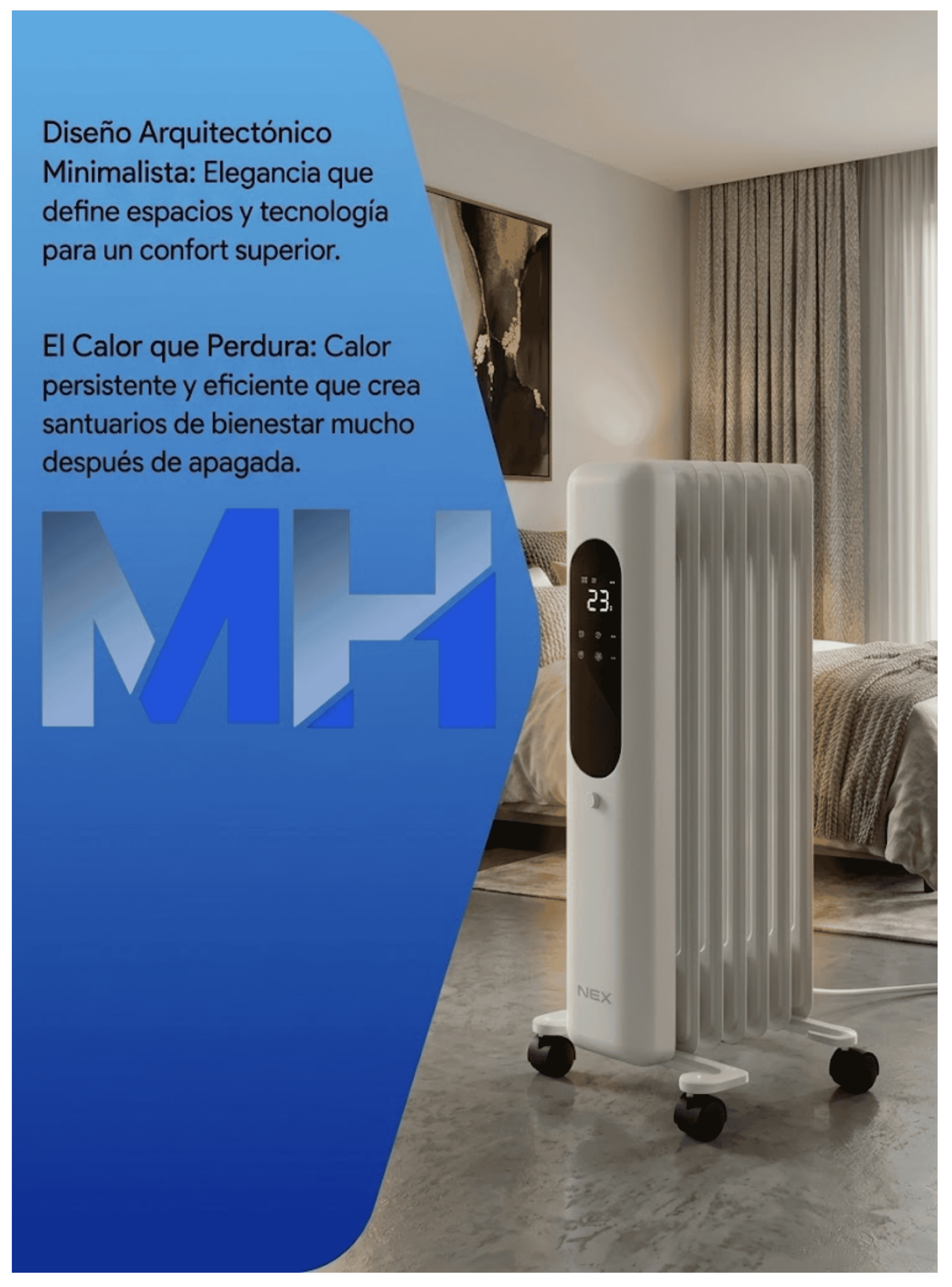 Estufa Oleoelectrica Nex 1500w Calor Silencioso Y Seguro-2