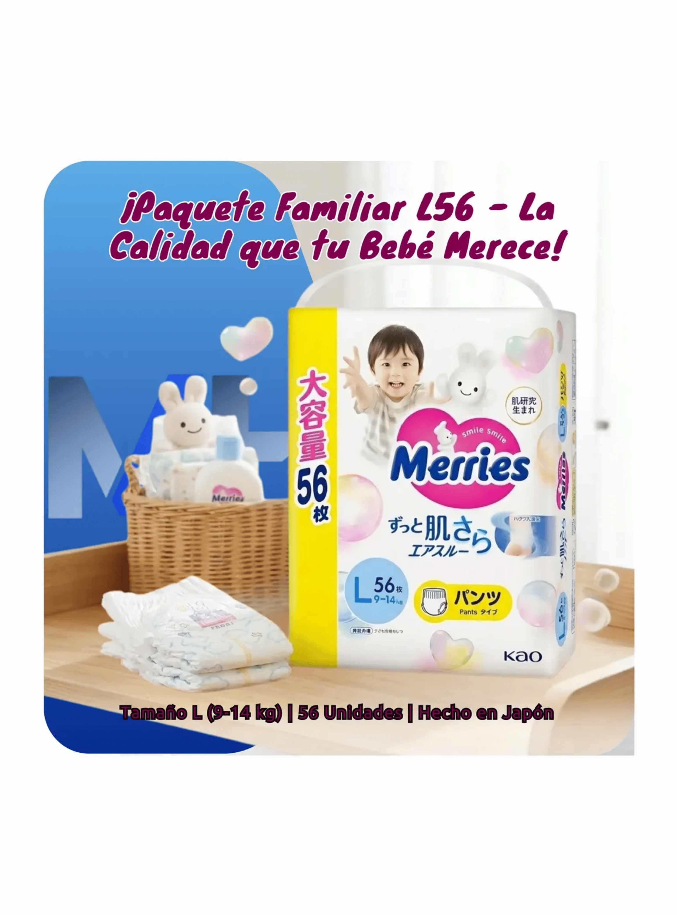 Pack 2 Pa ales Merries Pants Talla L 9 14kg 112 Unidades-2