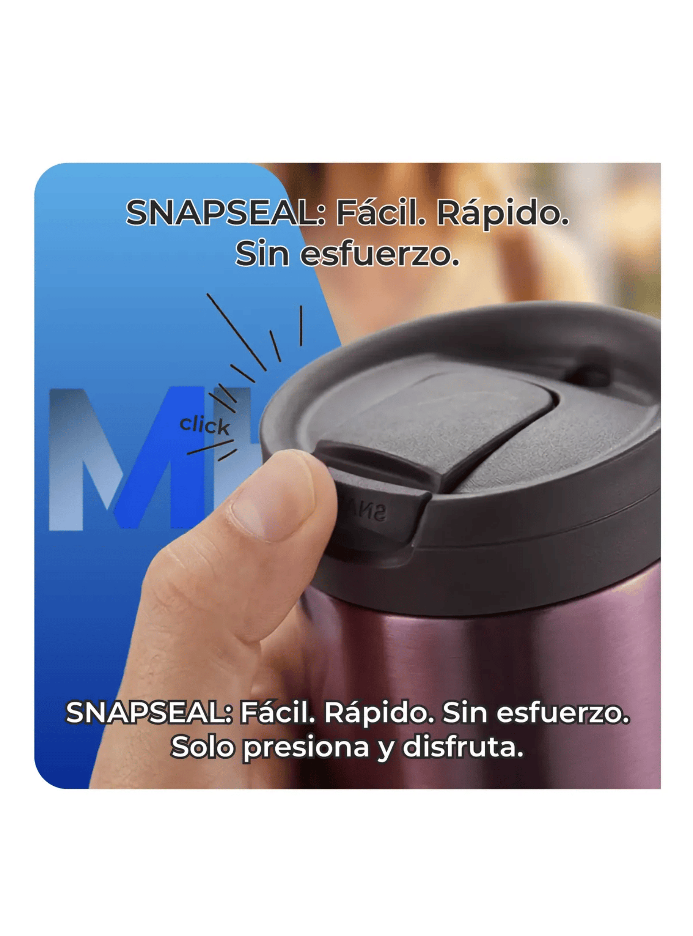 Vaso Termico Contigo Huron 473ml Pine Berry Autoseal 18 8-5