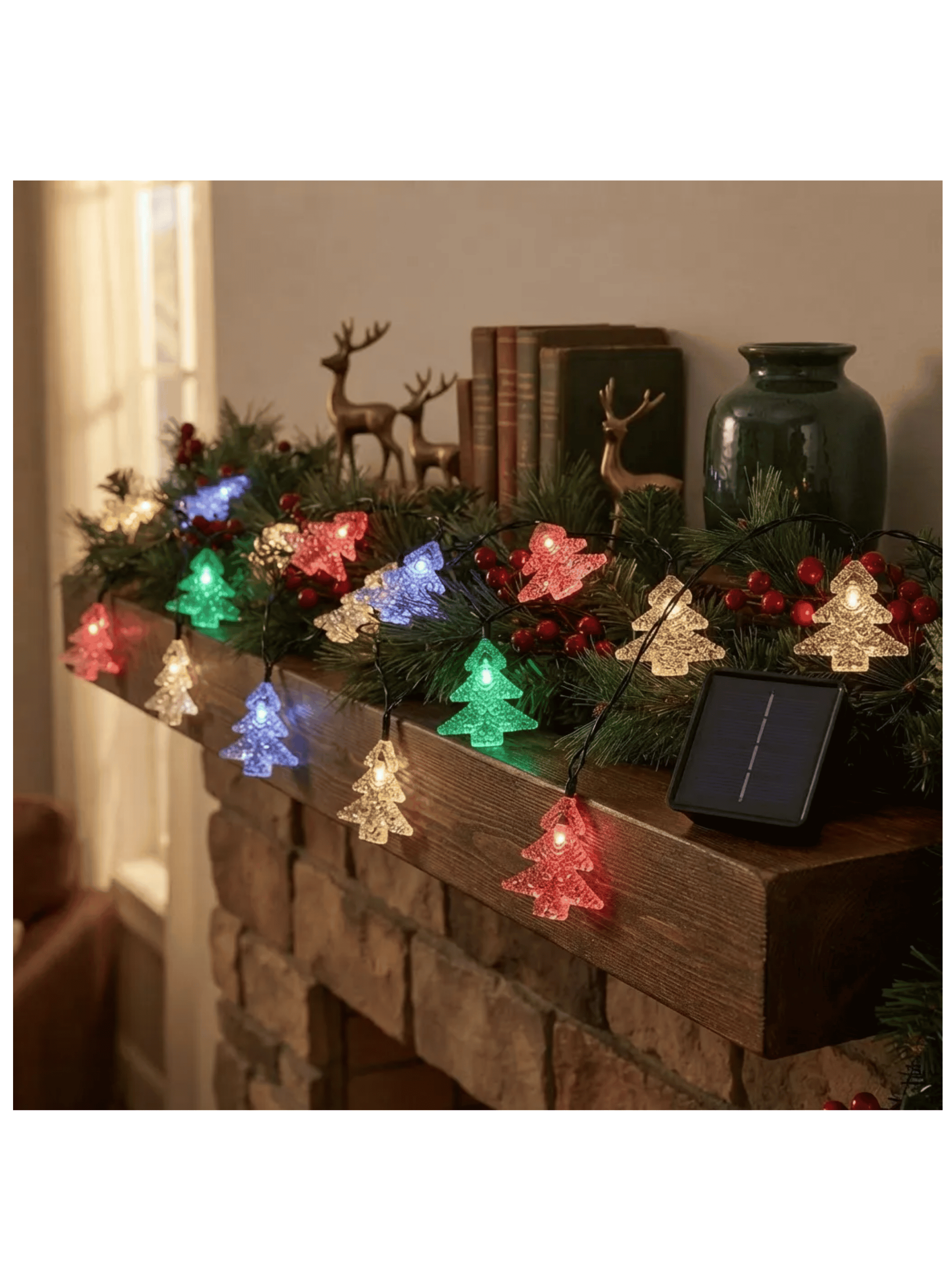 Luces De Navidad Led Arbol De Navidad 5m 20 Led Pack X4-1