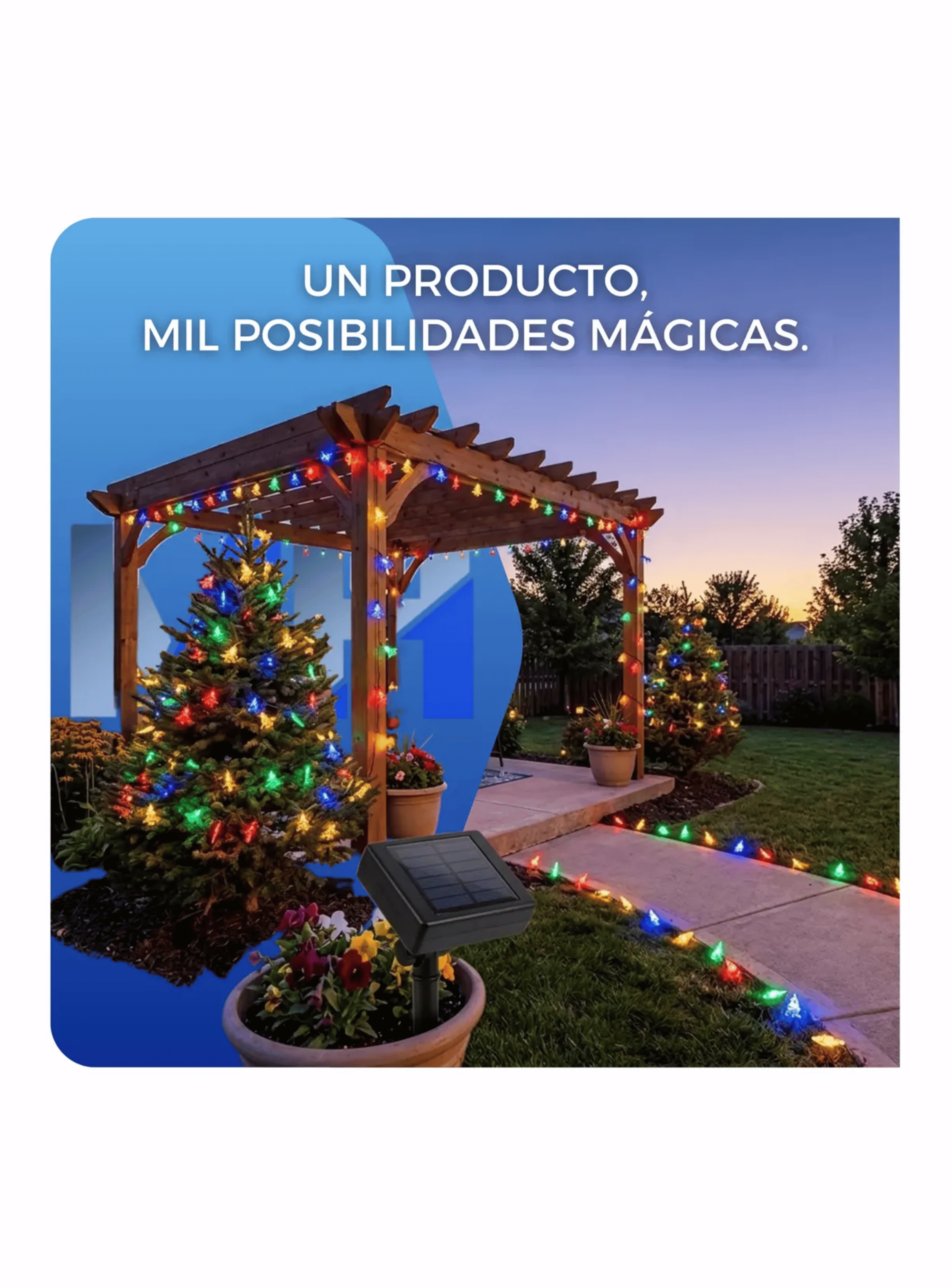 Luces De Navidad Led Arbol De Navidad 5m 20 Led Pack X4-3