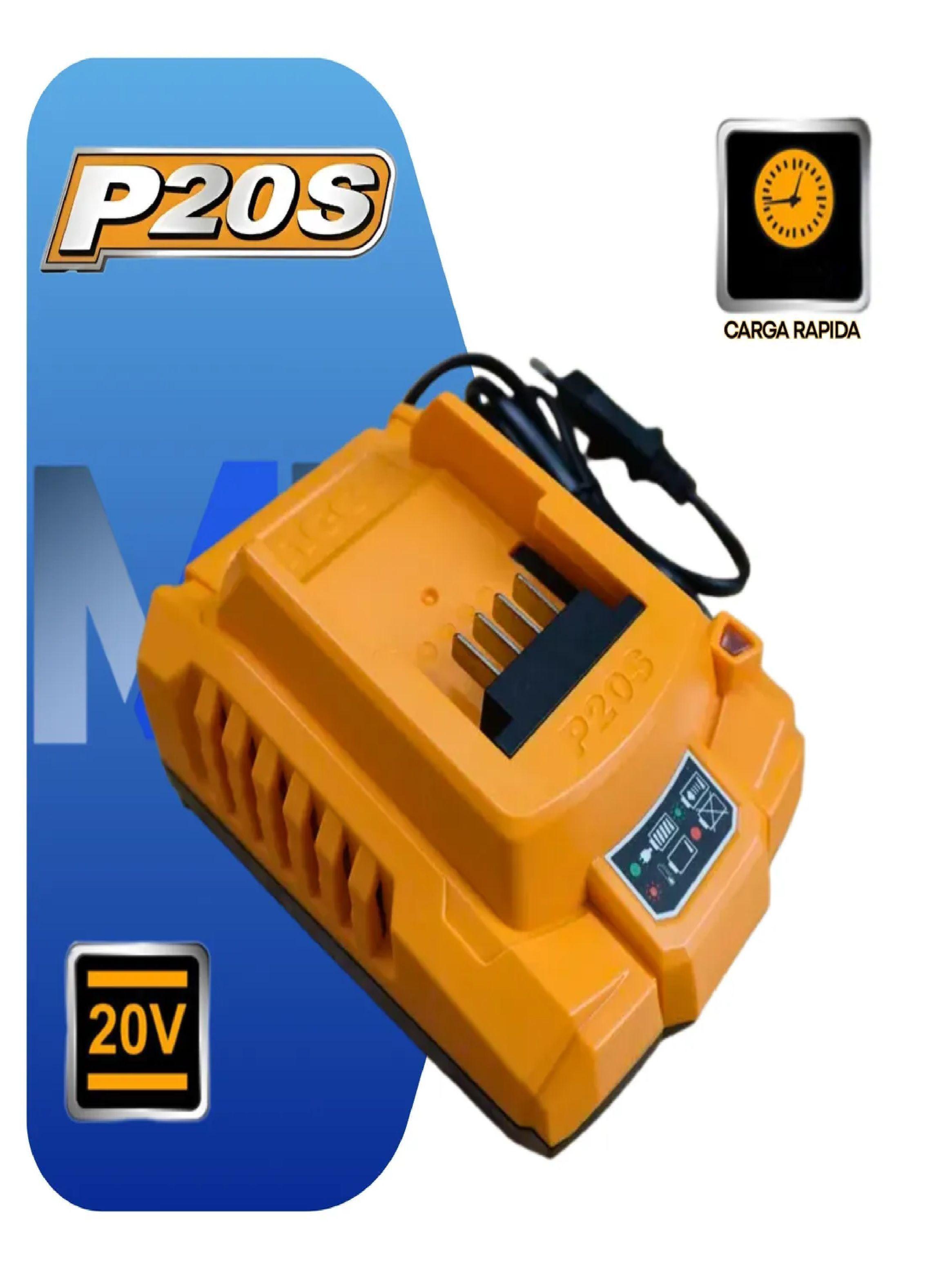 Cargador Rapido Industrial Ingco 20v 4ah Carga Turbo Bateria-4