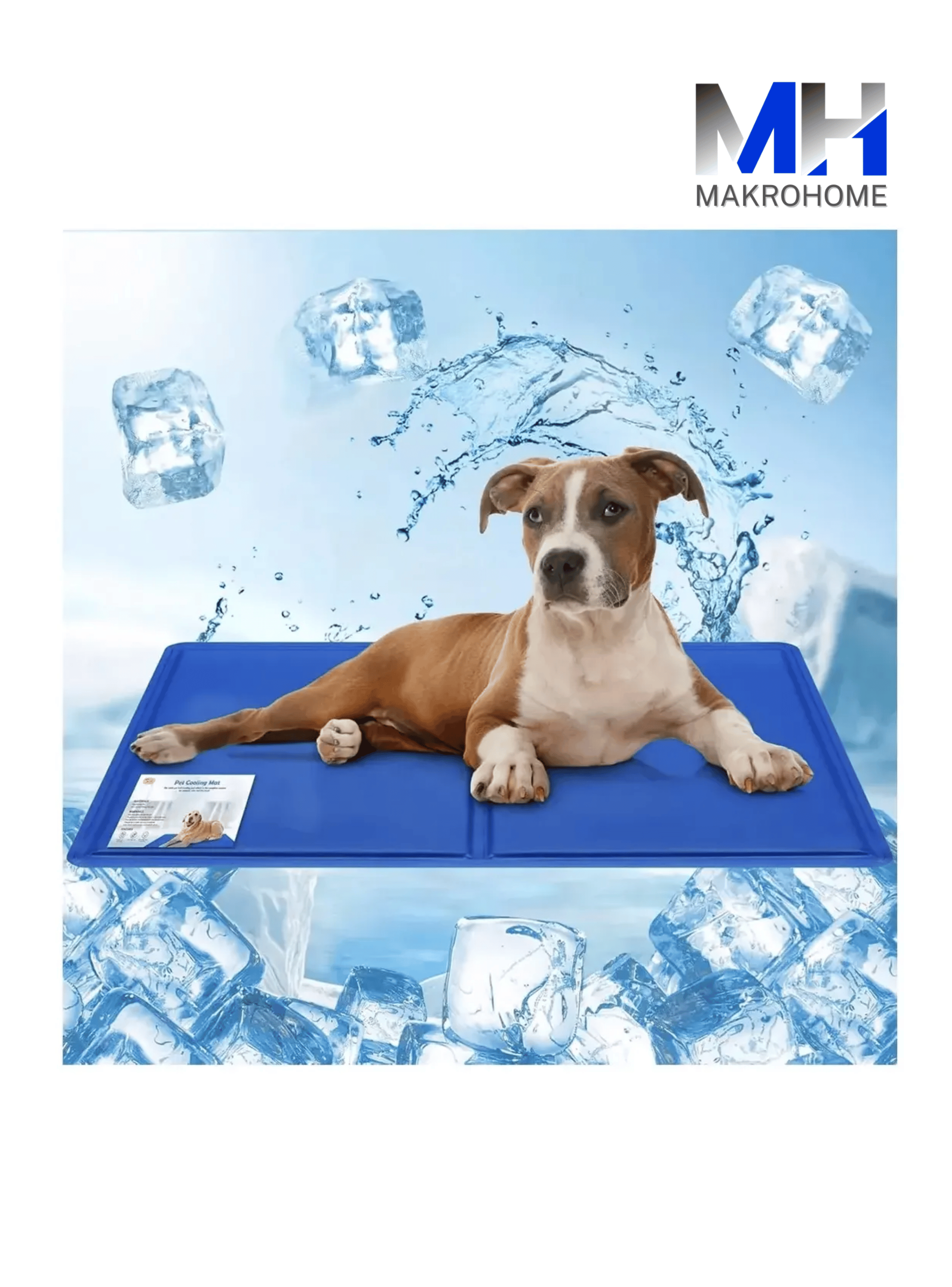Manta Refrescante Mascotas Alfombra Perro Gato 65x50cm-5