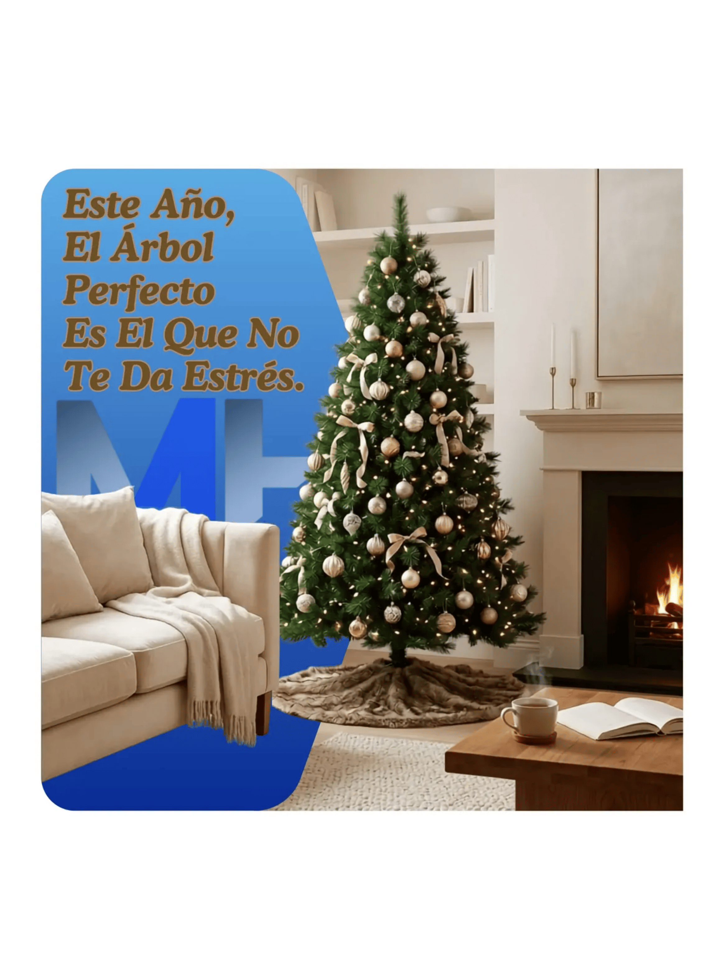 Arbol De Navidad Base Metalica Facil Armado Verde Clasico-6