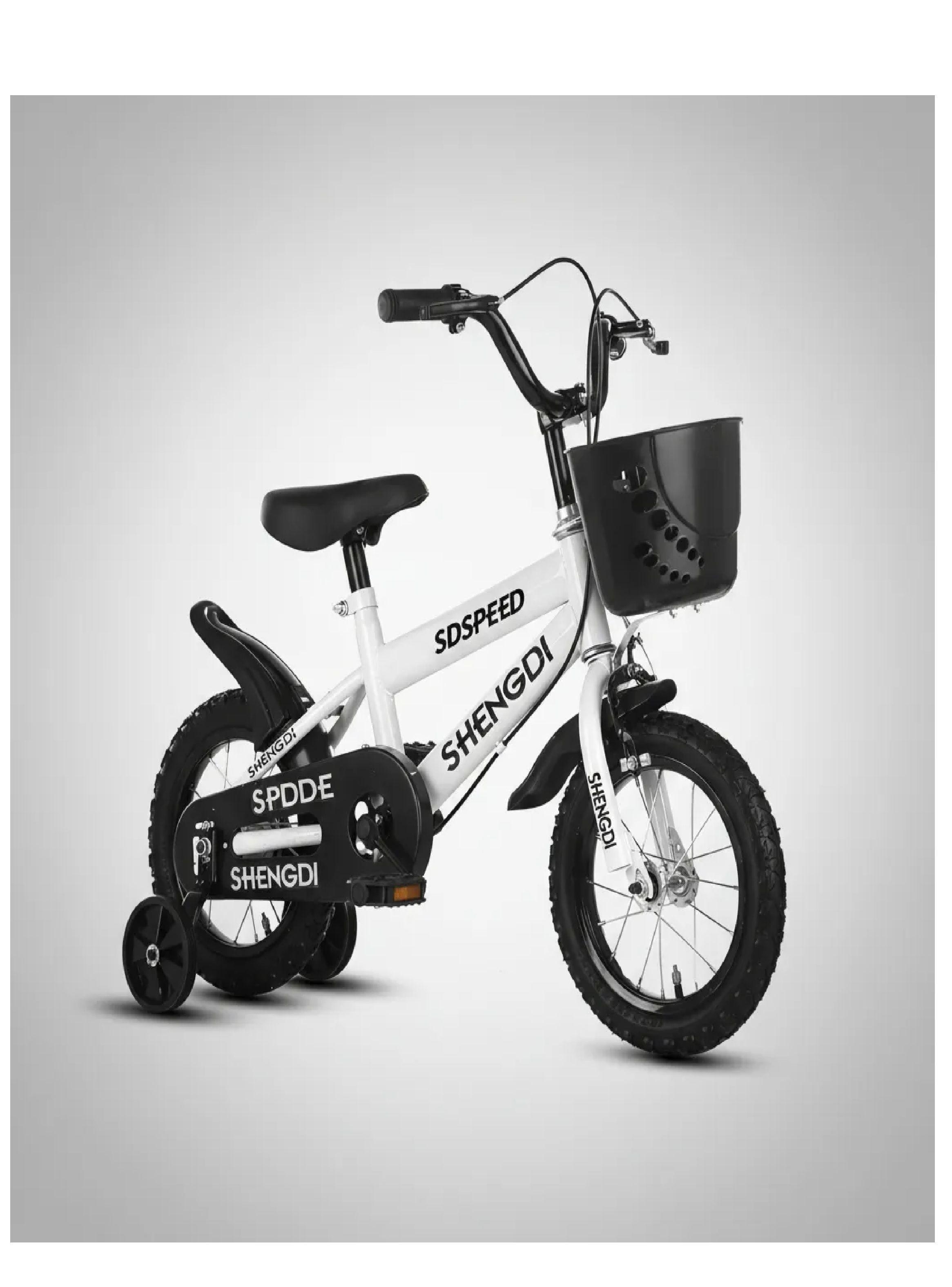 Bicicleta Aro 16 Infantil Con Ruedas De Aprendizaje Blanco-2