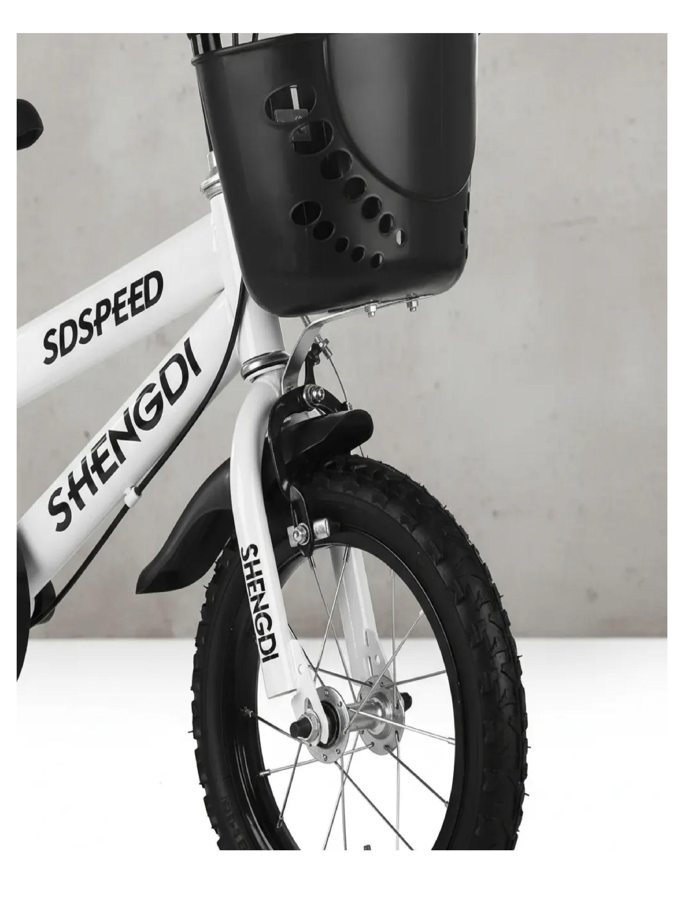 Bicicleta Aro 16 Infantil Con Ruedas De Aprendizaje Blanco-4