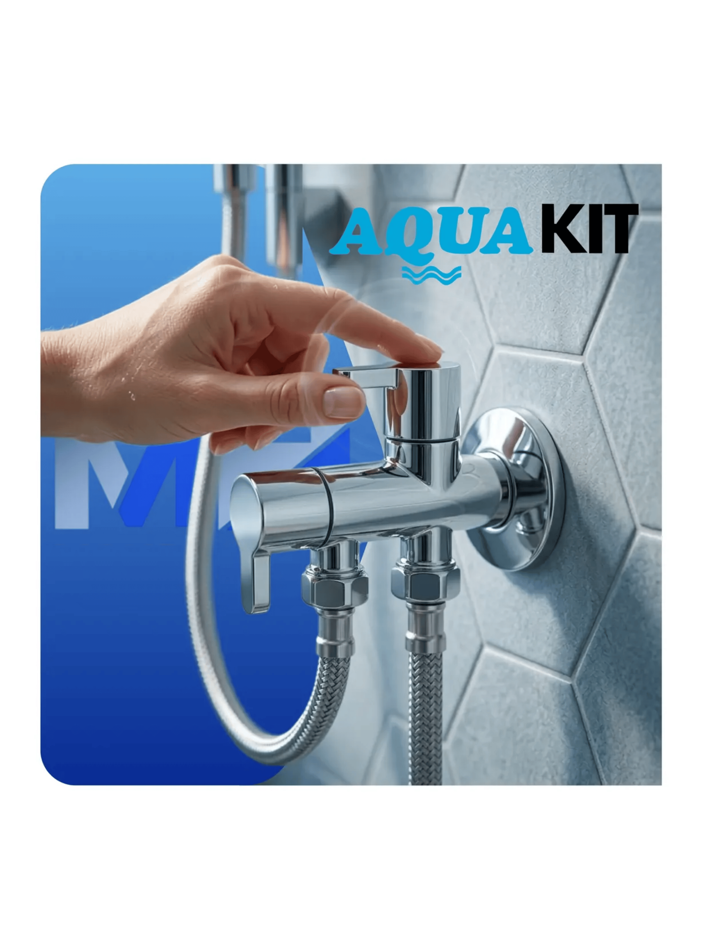 Llave Angular Doble Salida 1 2 X 1 2 Aquakit Teflon-5