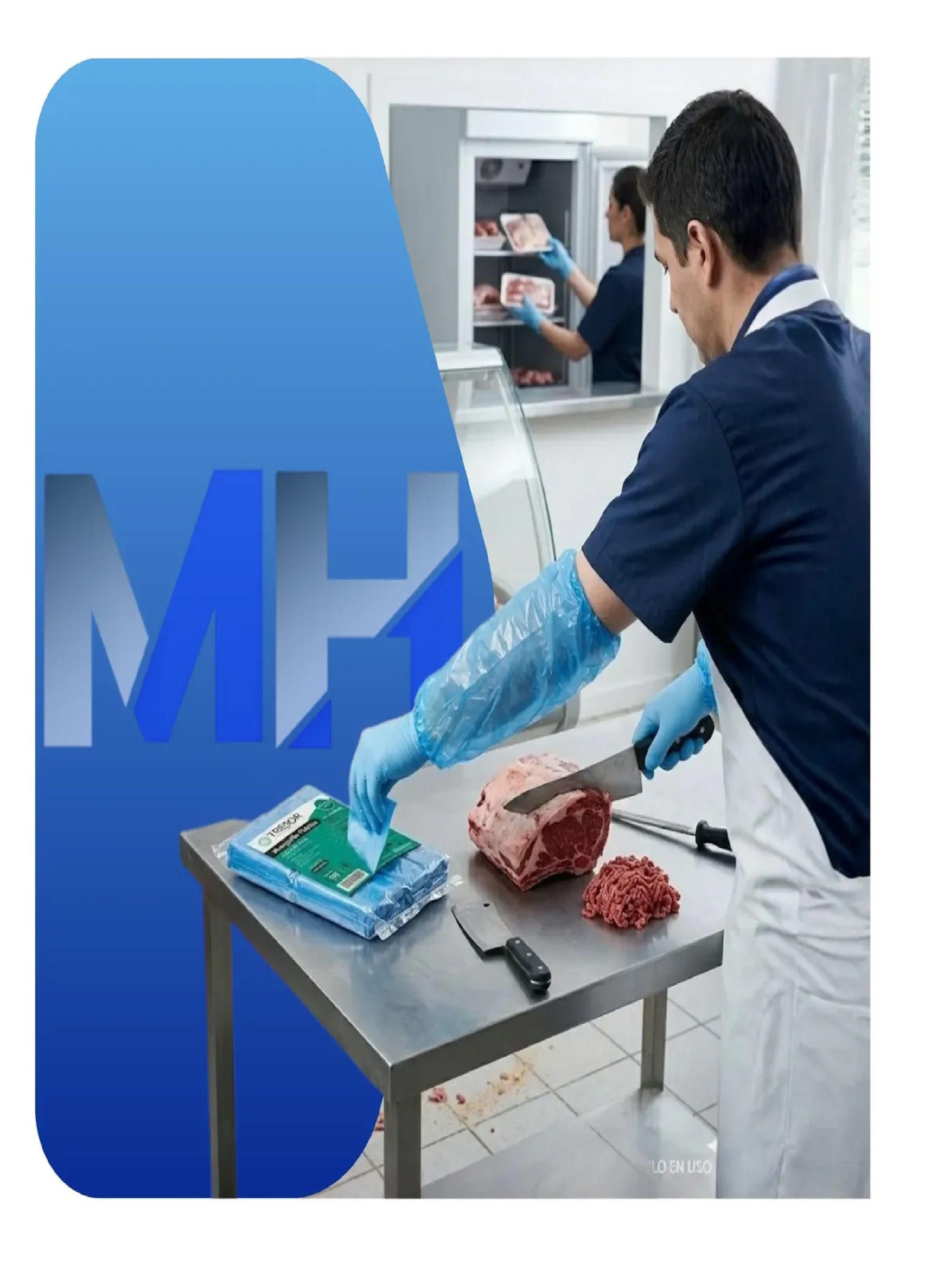 Manguilla Desechable Plastica 100unid Elegir Azul Roja Verde-4