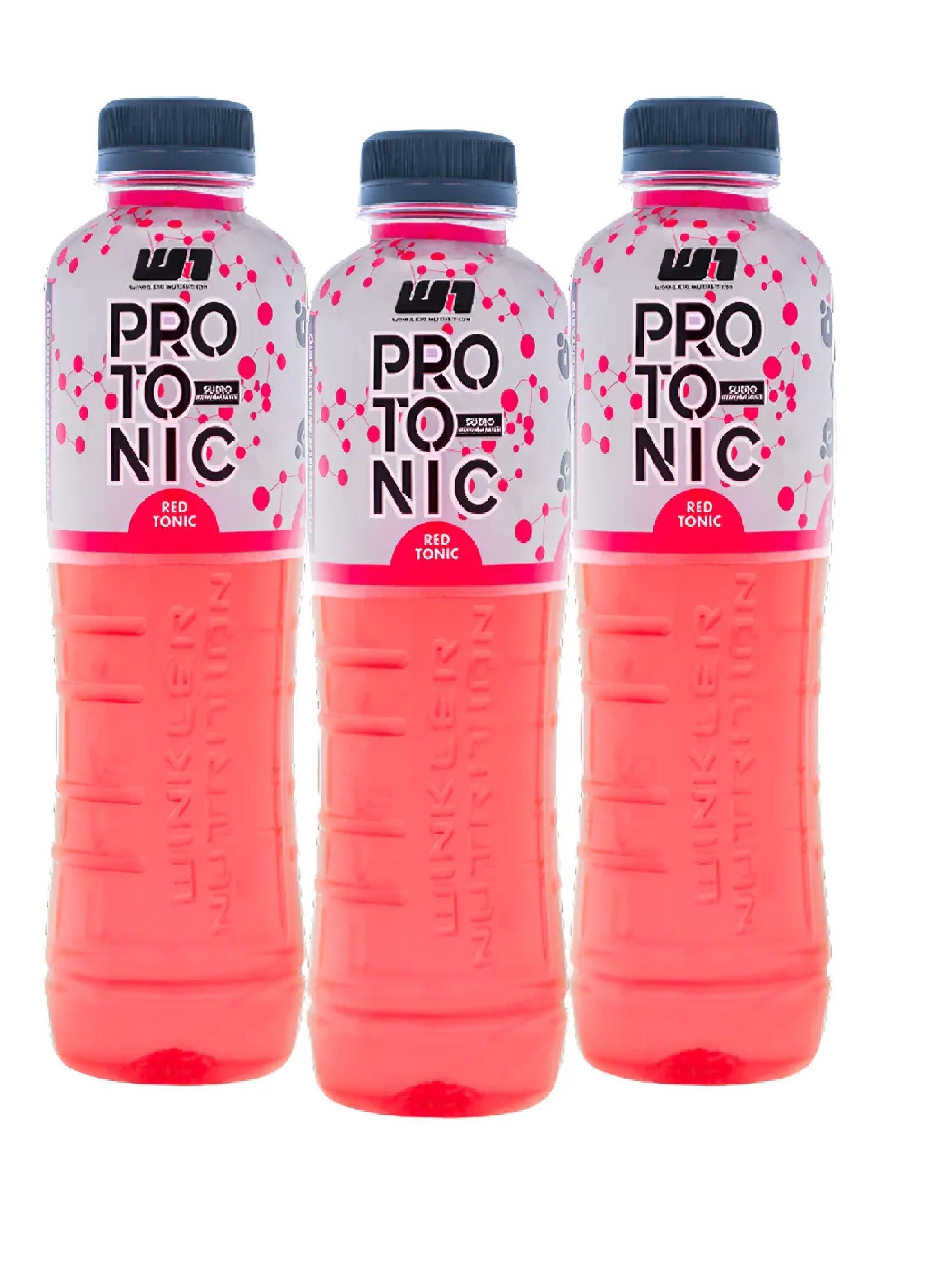 Pack X3 Protonic Bebida Isotonica 600ml Hidratacion Esencial Red Tonic-0