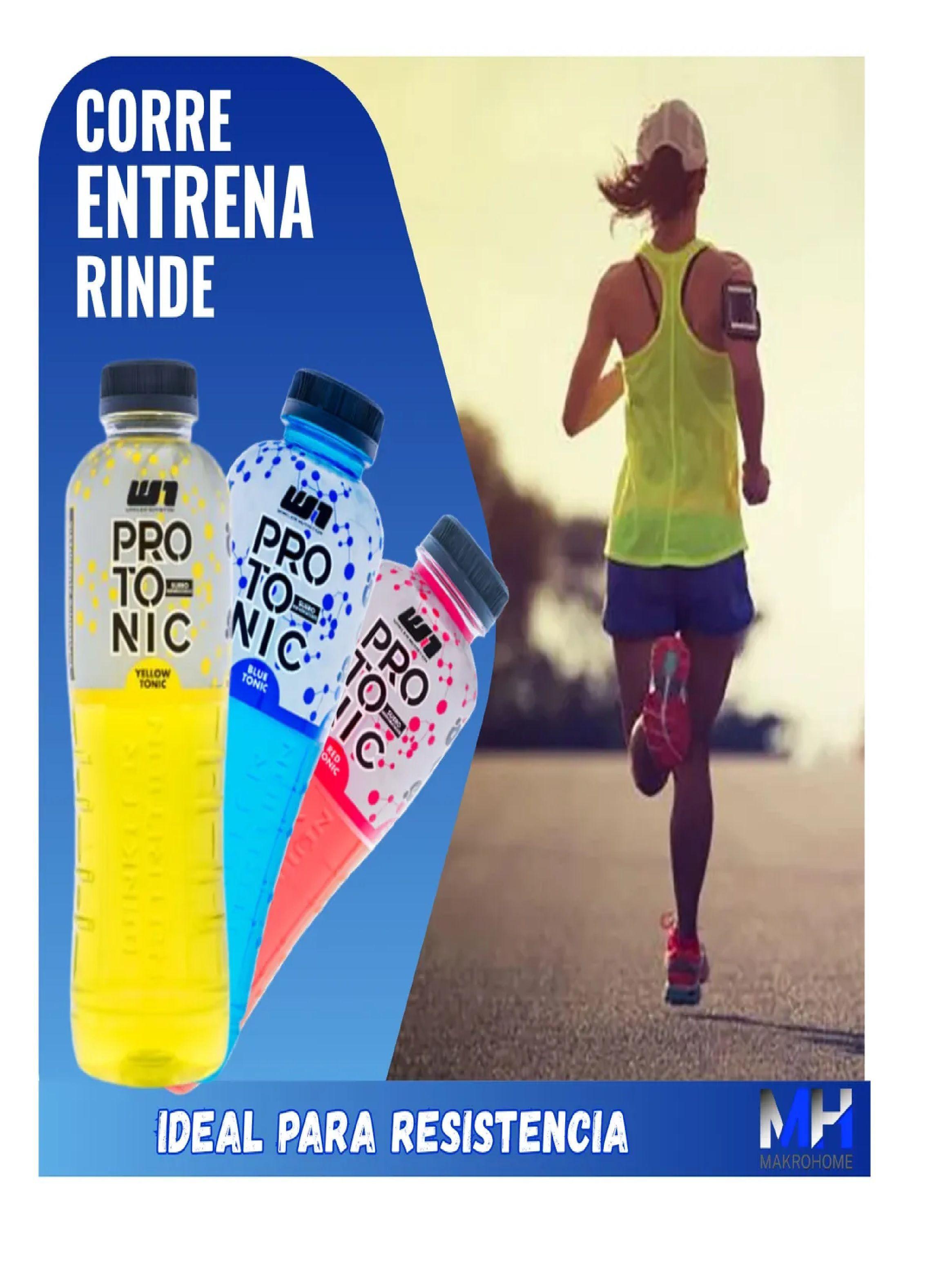 Pack X3 Protonic Bebida Isotonica 600ml Hidratacion Esencial Red Tonic-1