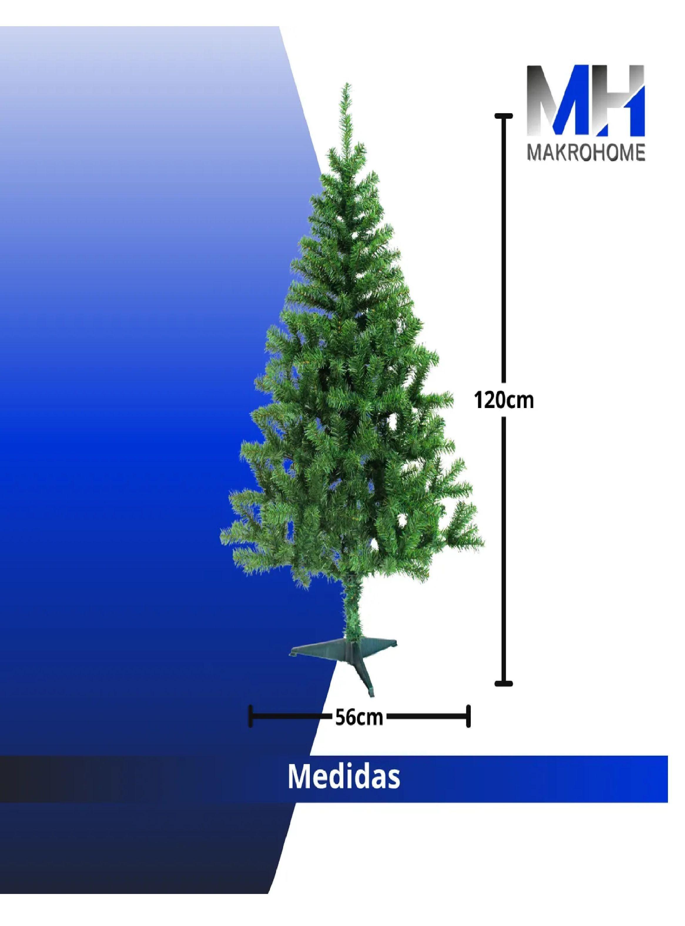 Arbol De Navidad 120cm Alto 56cm Diametro 180 Ramas Verde-1
