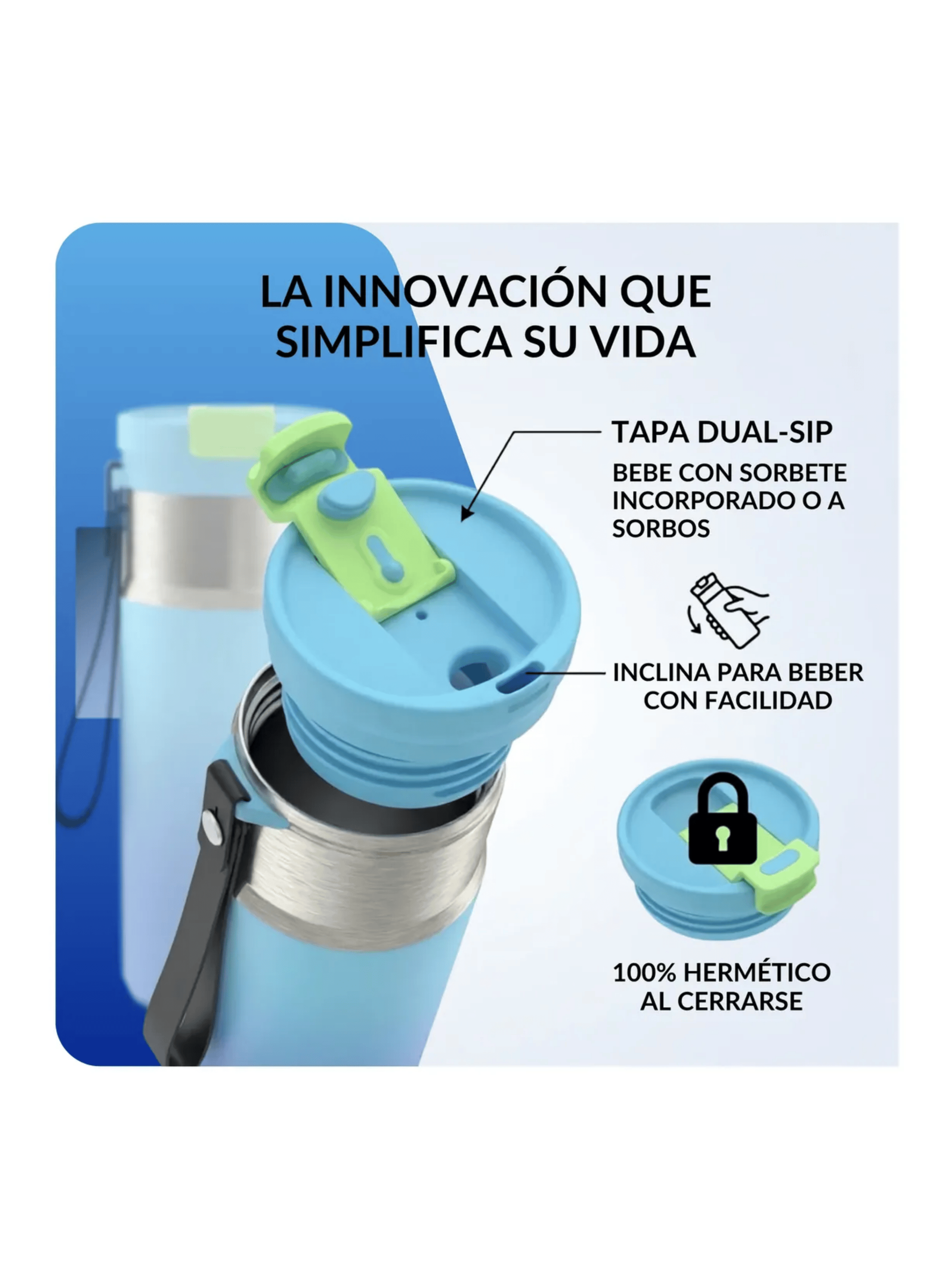 Botella Termica Contigo Dual Sip 473ml Frio Y Calor Inox-2