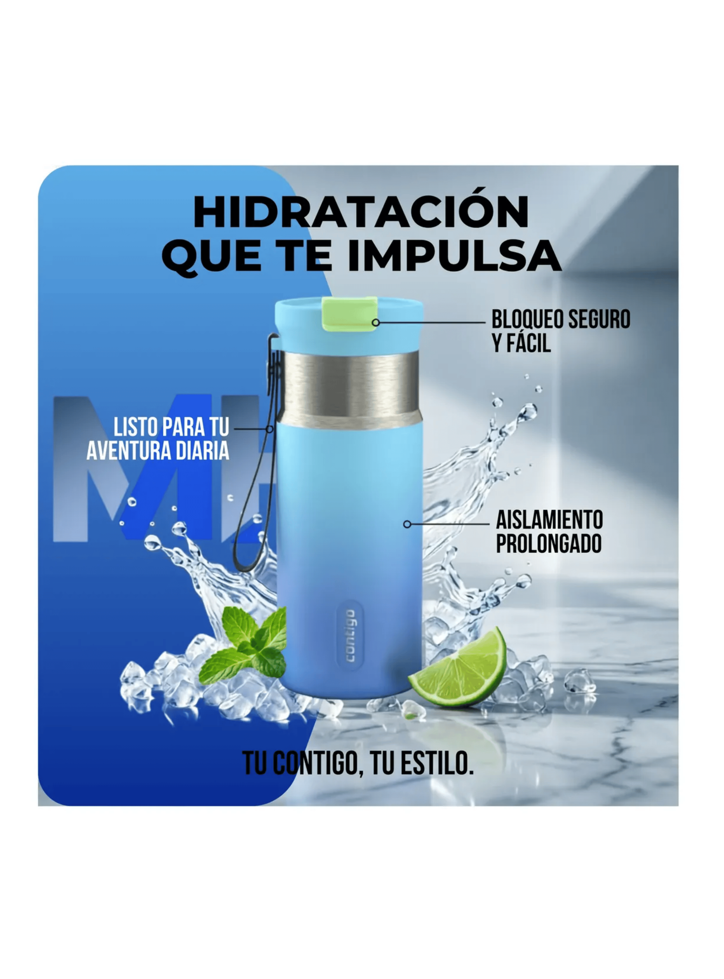 Botella Termica Contigo Dual Sip 473ml Frio Y Calor Inox-3