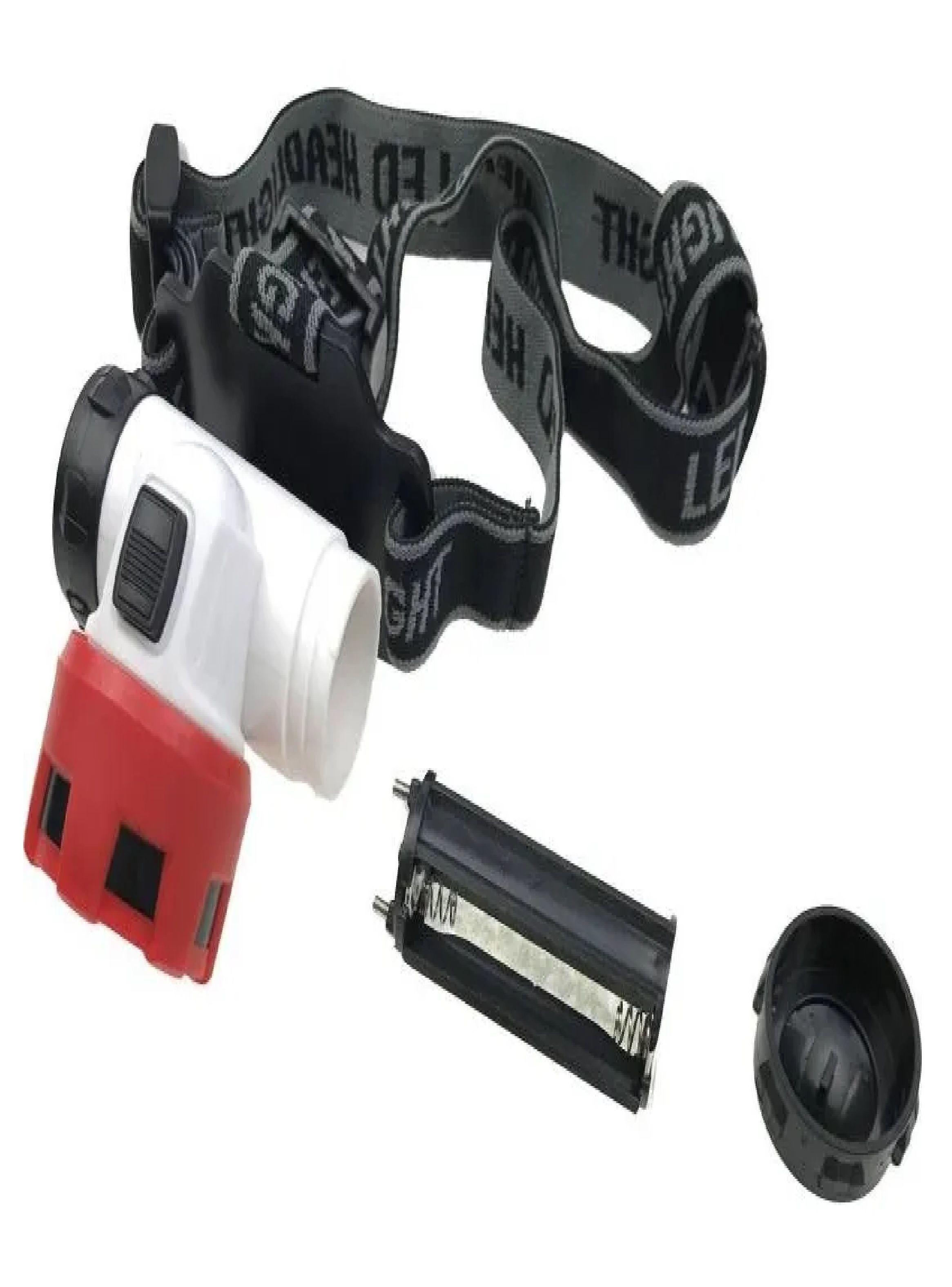 Lampara Linterna Frontal Cabeza Cintillo Luz Led Multicolor-2