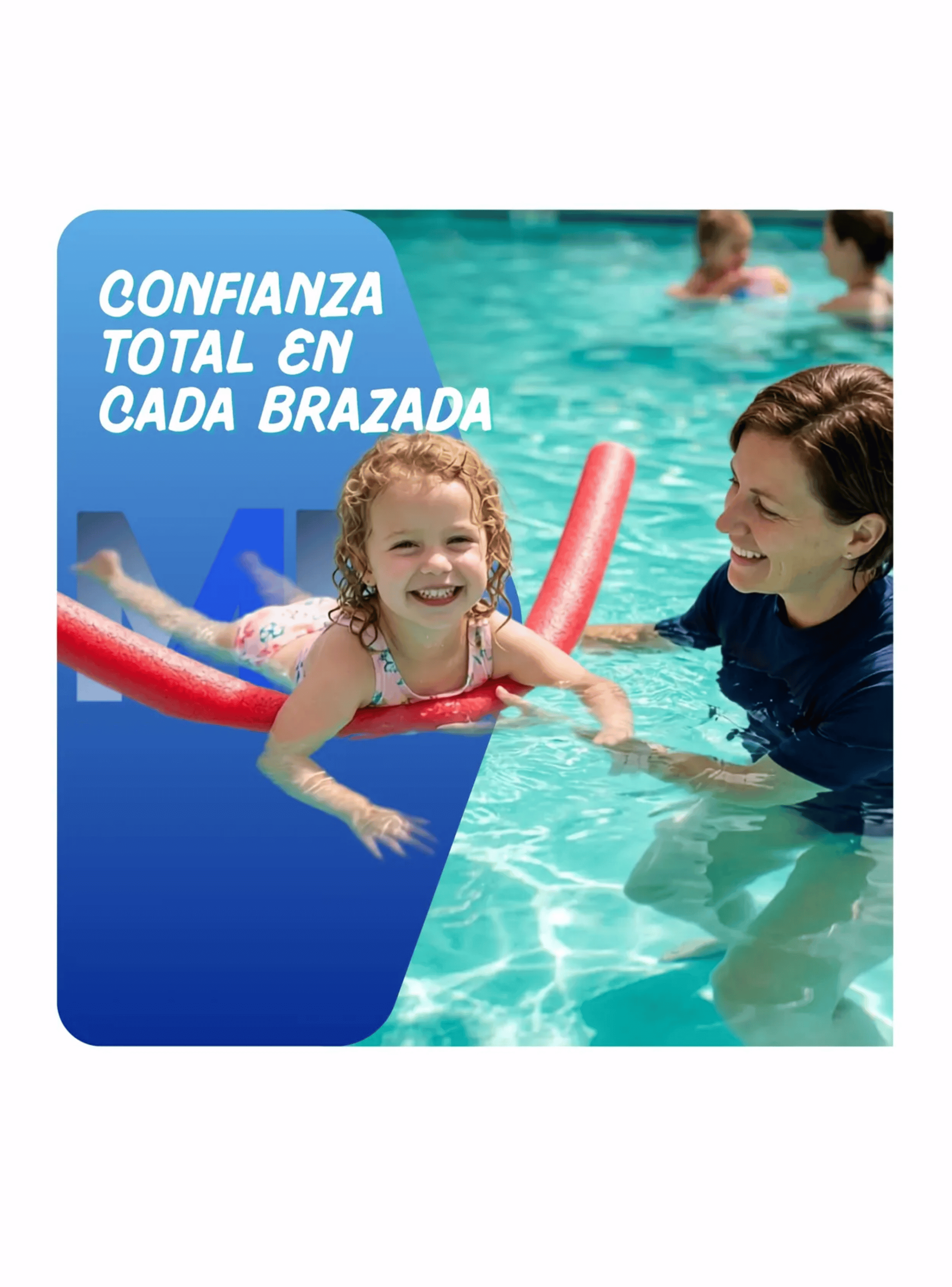 Fideo Flotador Tallarin Espuma Piscina Rojo 1 5m Pack X10-3