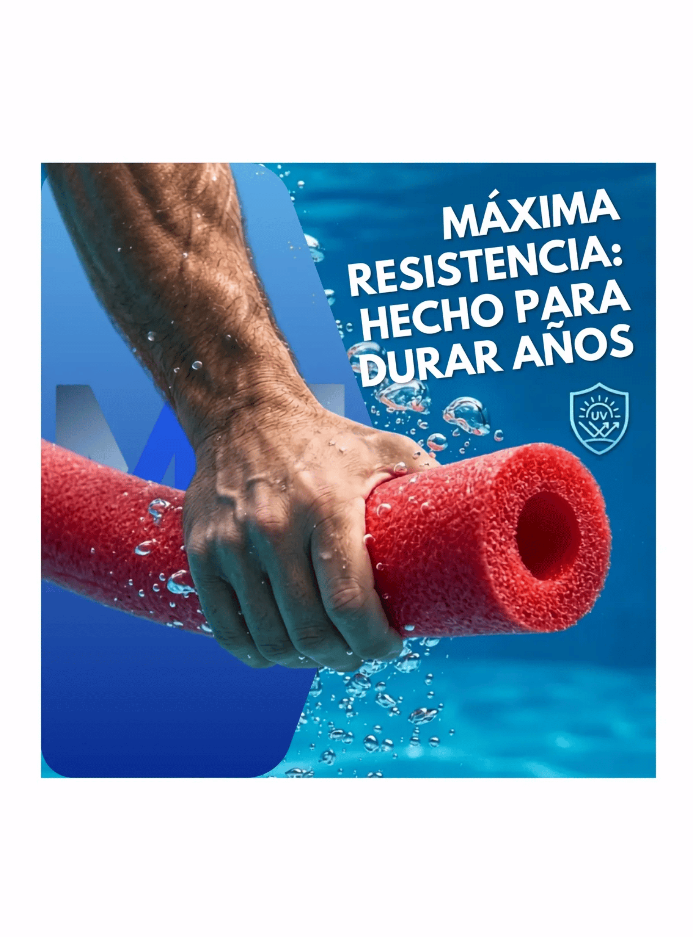 Fideo Flotador Tallarin Espuma Piscina Rojo 1 5m Pack X10-7