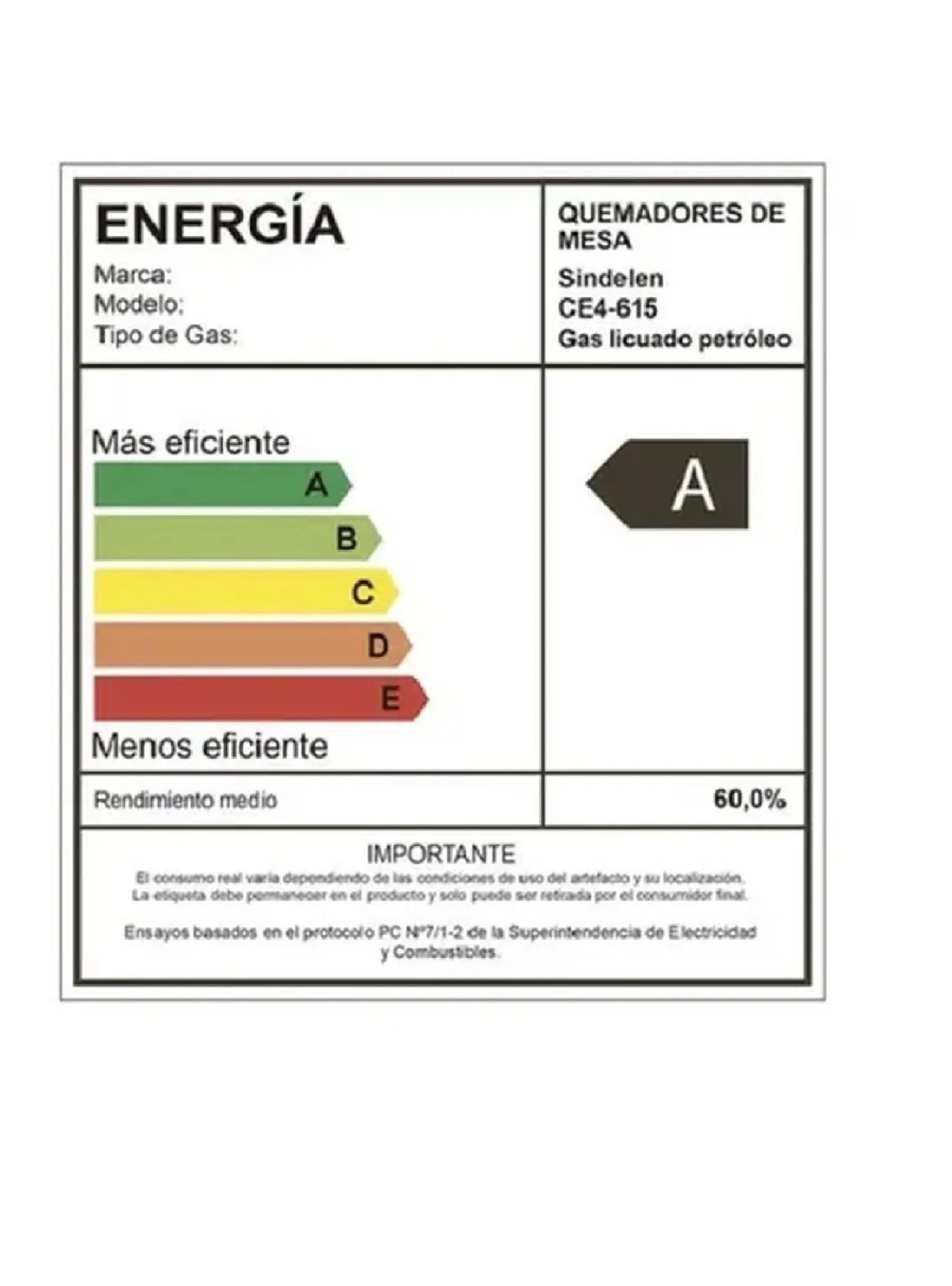 Encimera A Gas Sindelen Blanca Ceg-4600in Plateada 220v-6