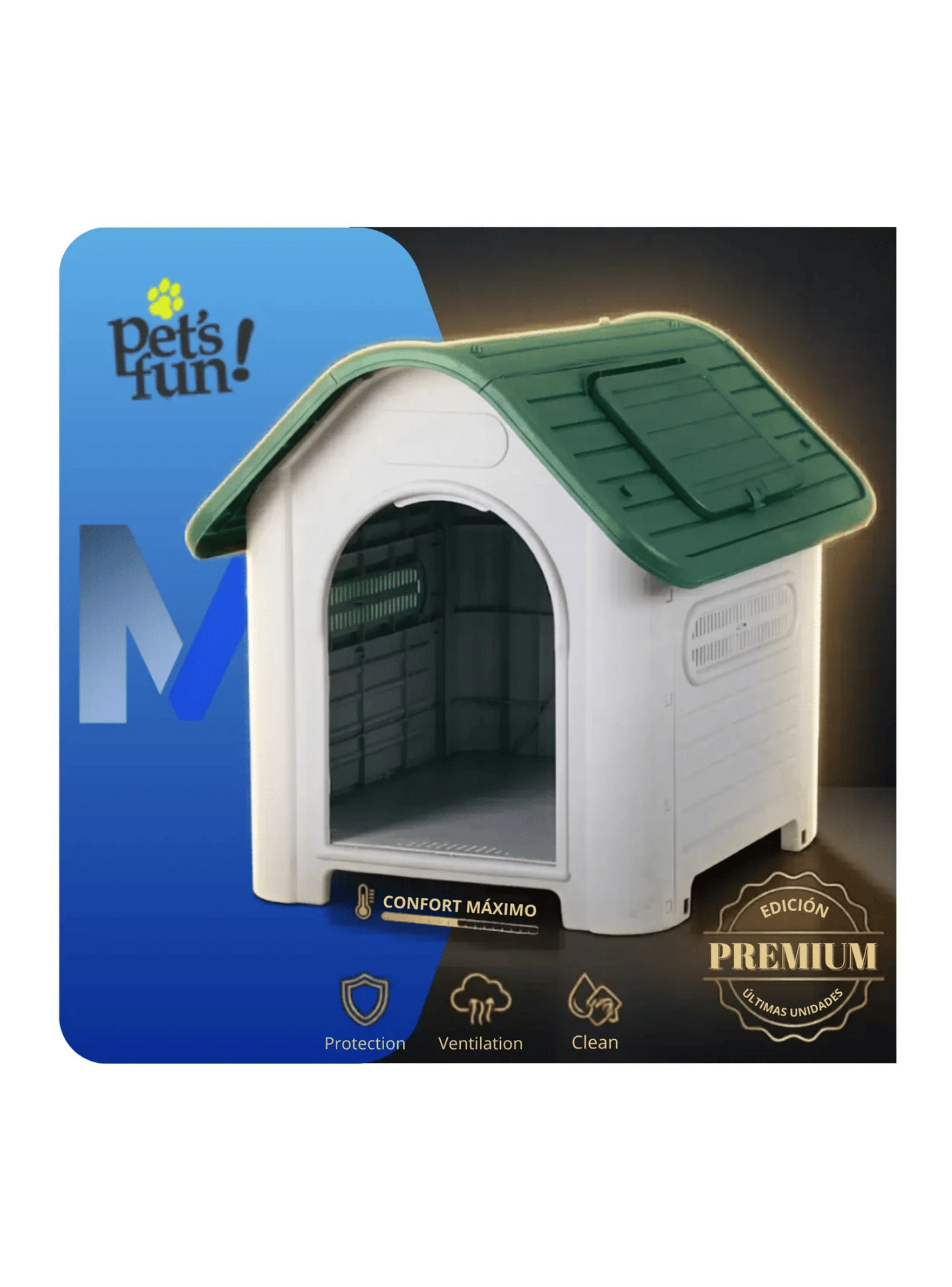 Casa Para Perro Rundy 87x72x75 5cm Mascotas Peq A Mediano-5