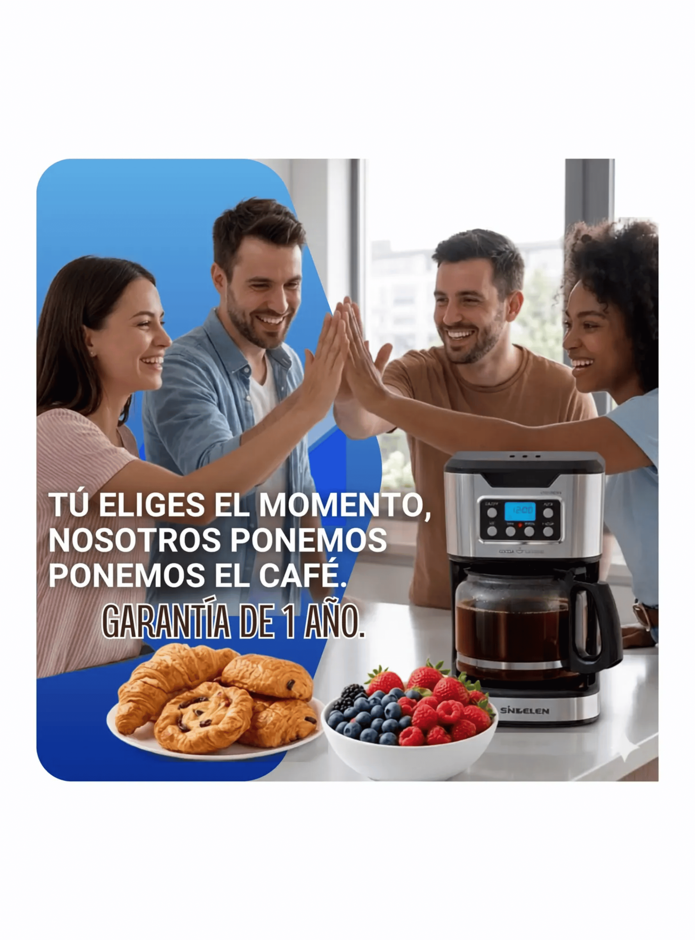 Cafetera Programable Sindelen Goccia Superiore 14 Tazas 1 8l-5