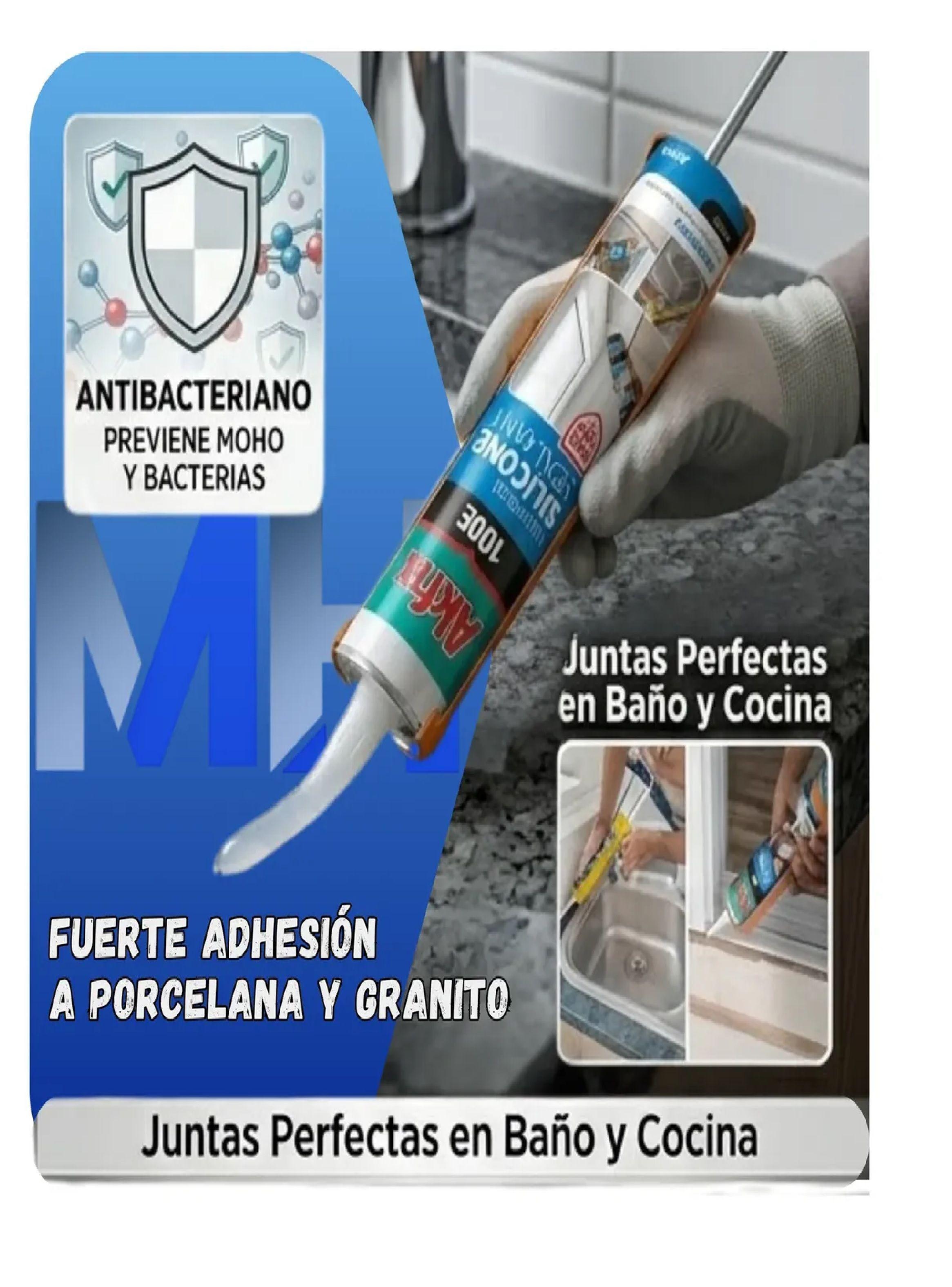 Pack 6 Silicona Universal Antibacteriana Akfix 100e 280ml-4