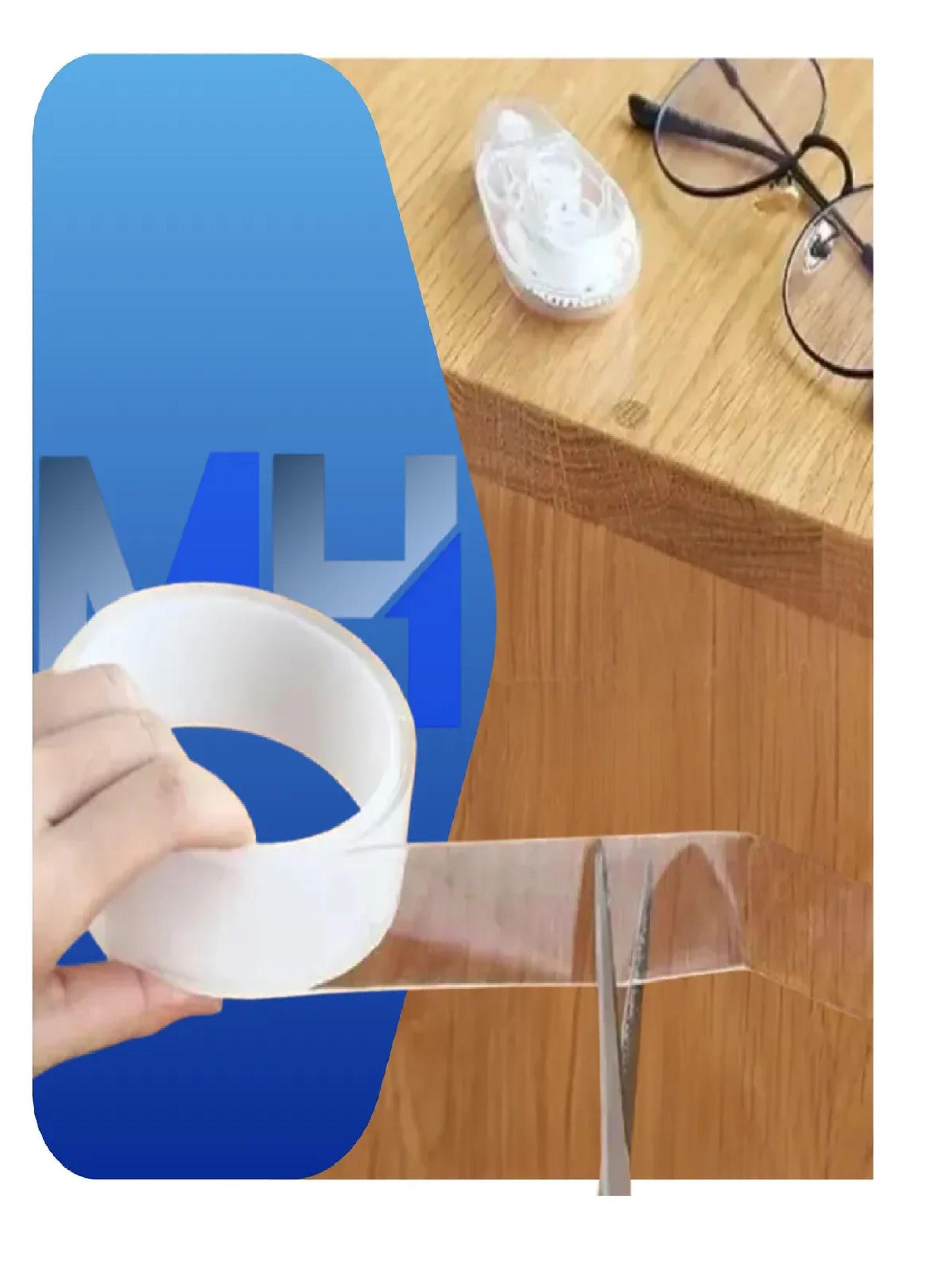 Pack X3 Cinta Doble Contacto Nano Gel Invisible Lavable 5mt-5