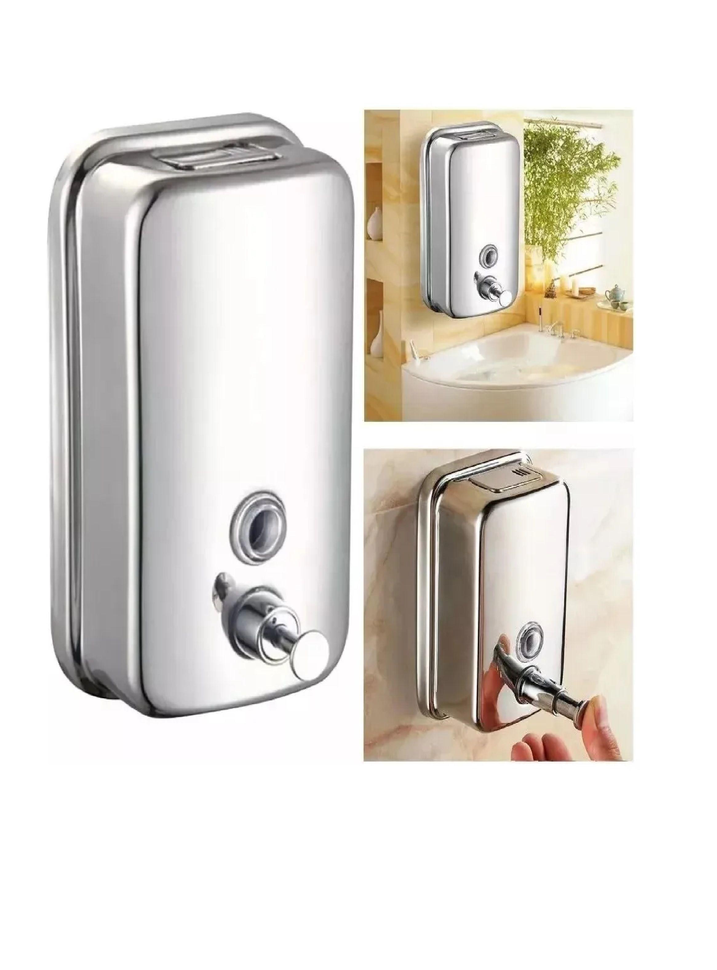 Dispensador Jabon Acero Inoxidable 500 Ml Taumm Plateado-6