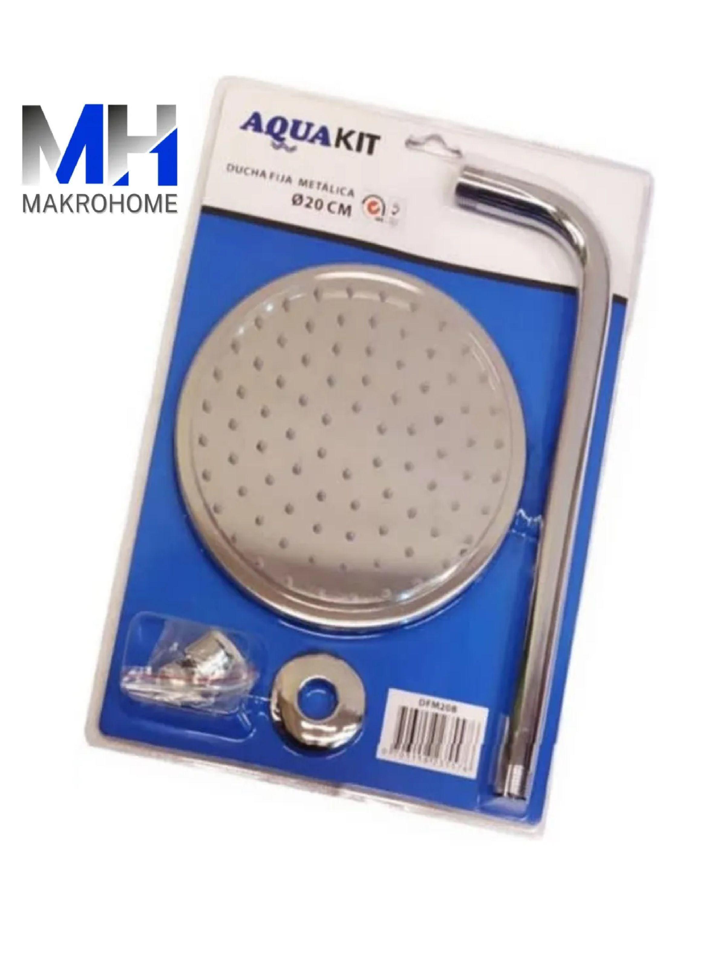 Ducha Lluvia Metálica 25cm + Brazo 40cm Lujo Y Durababilidad-4