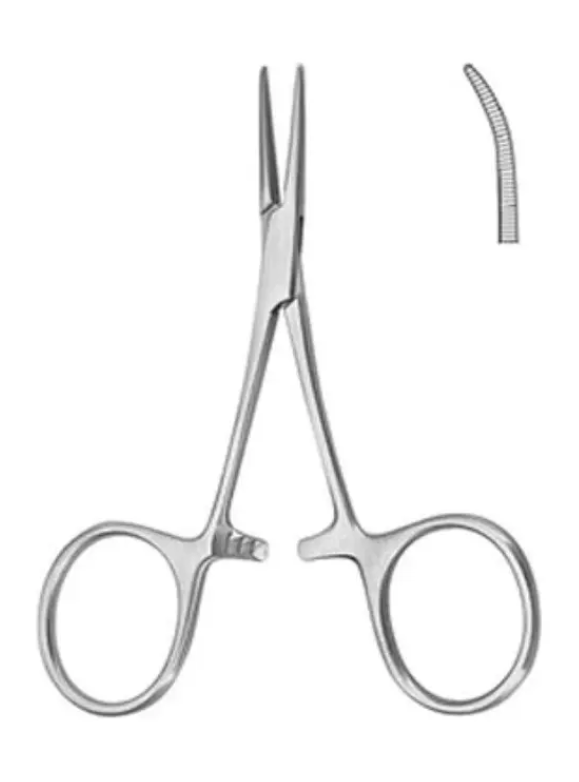 Pinza Quirurgica Curva Tipo Mosquito 16 Cm Acero Quirurgico-2