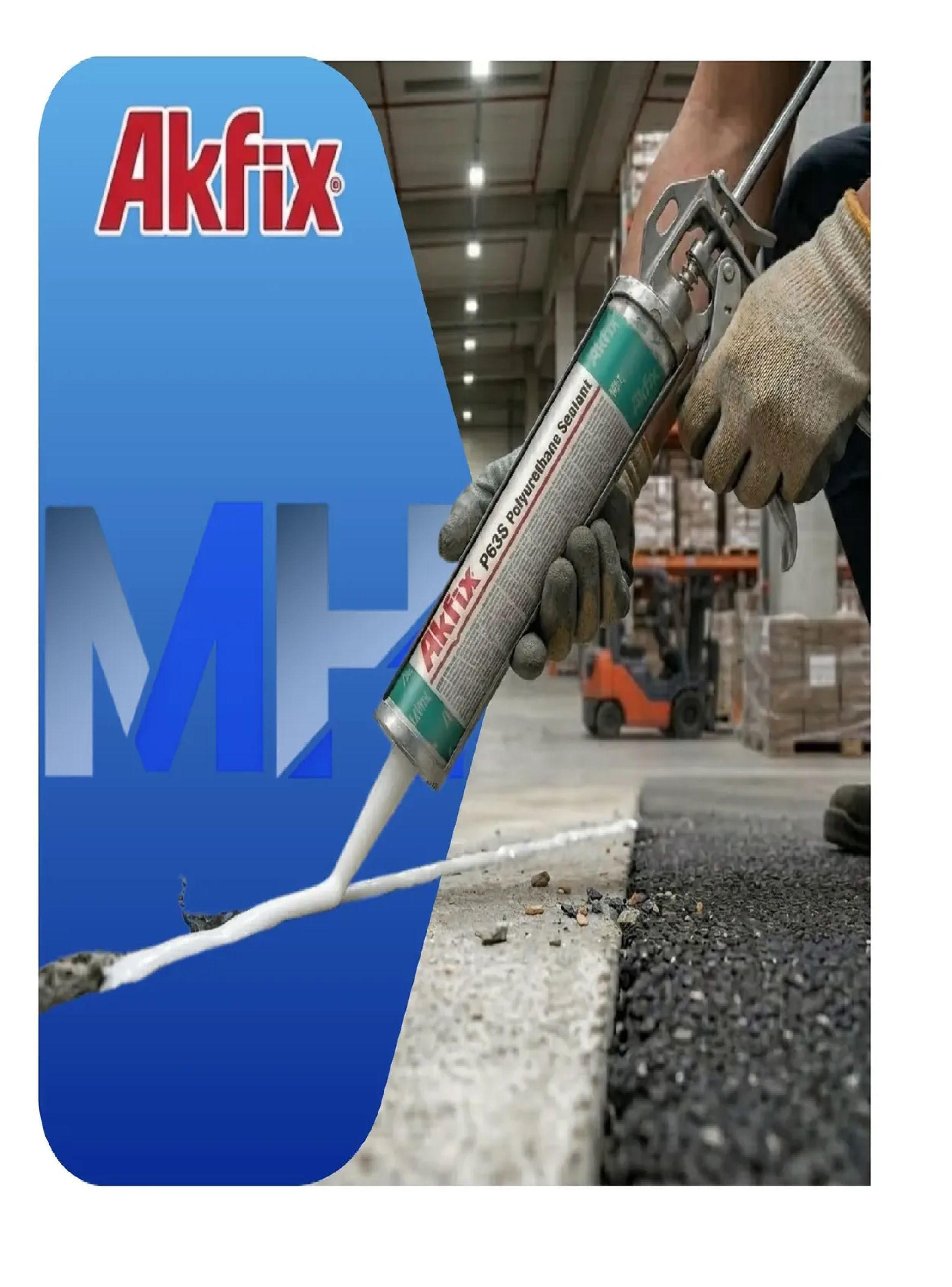 Pack 3 Sellador Poliuretano Akfix P635 Blanco Juntas Muros-3