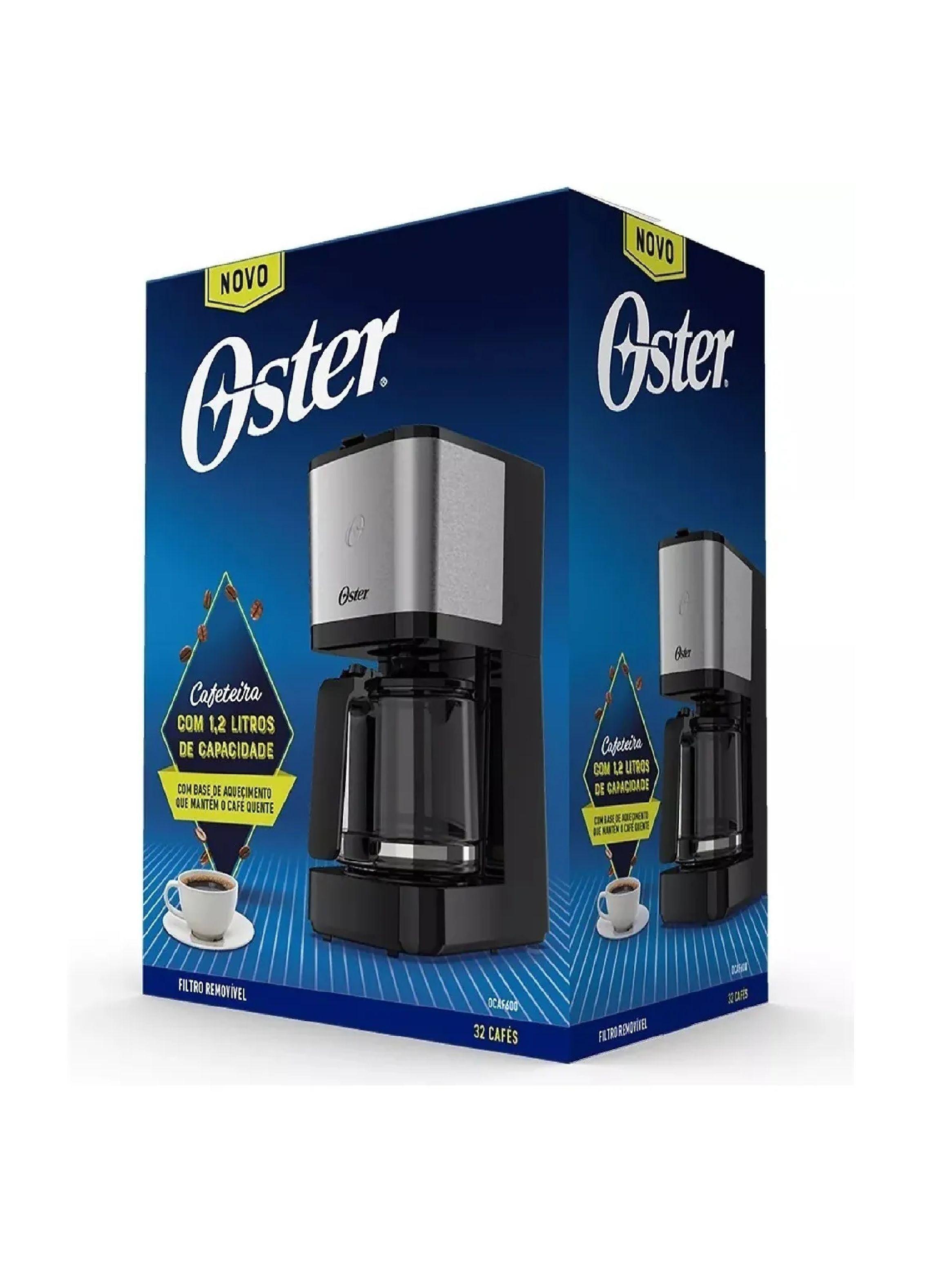 Cafetera Oster Bvstdc10ss Automática Negra Y Plateada-4