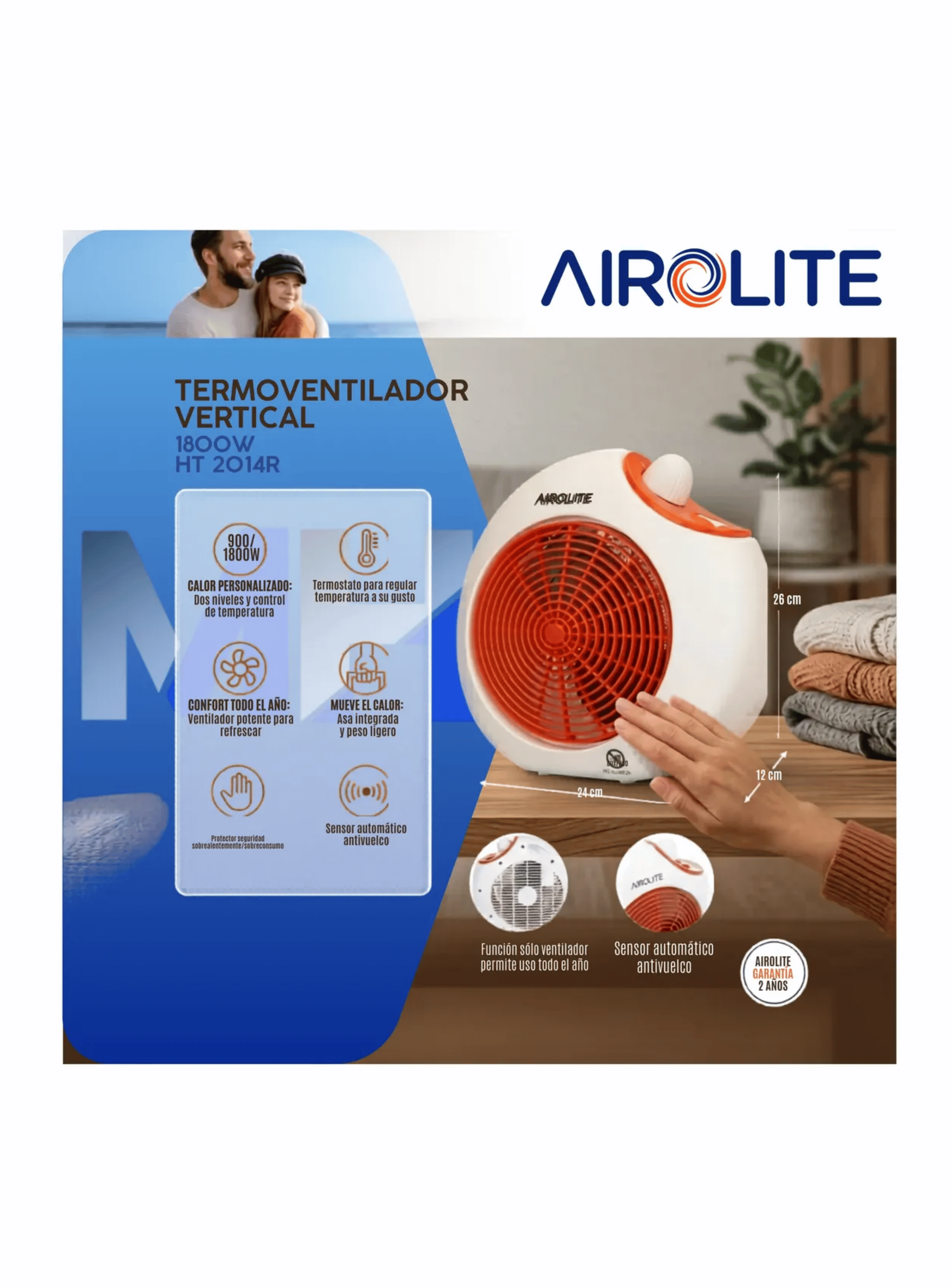 Termoventilador Airolite Ht2014R-3