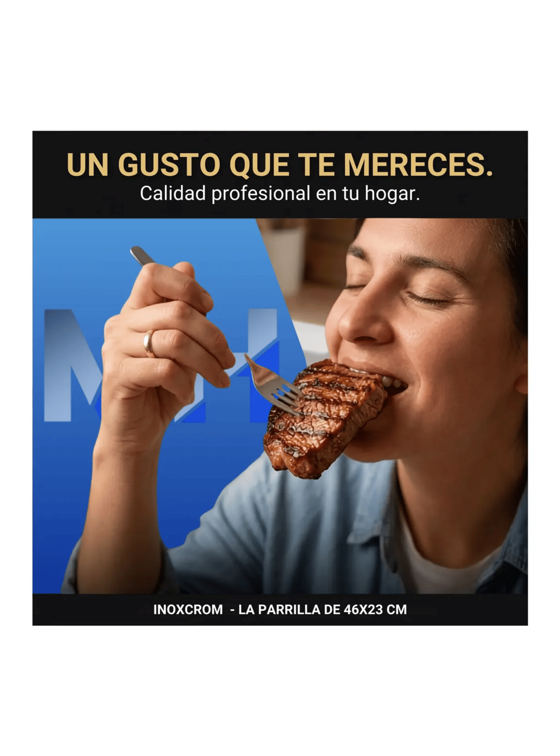 Plancha Churrasquera Reversible Fierro Fundido 46x23 Cm-2