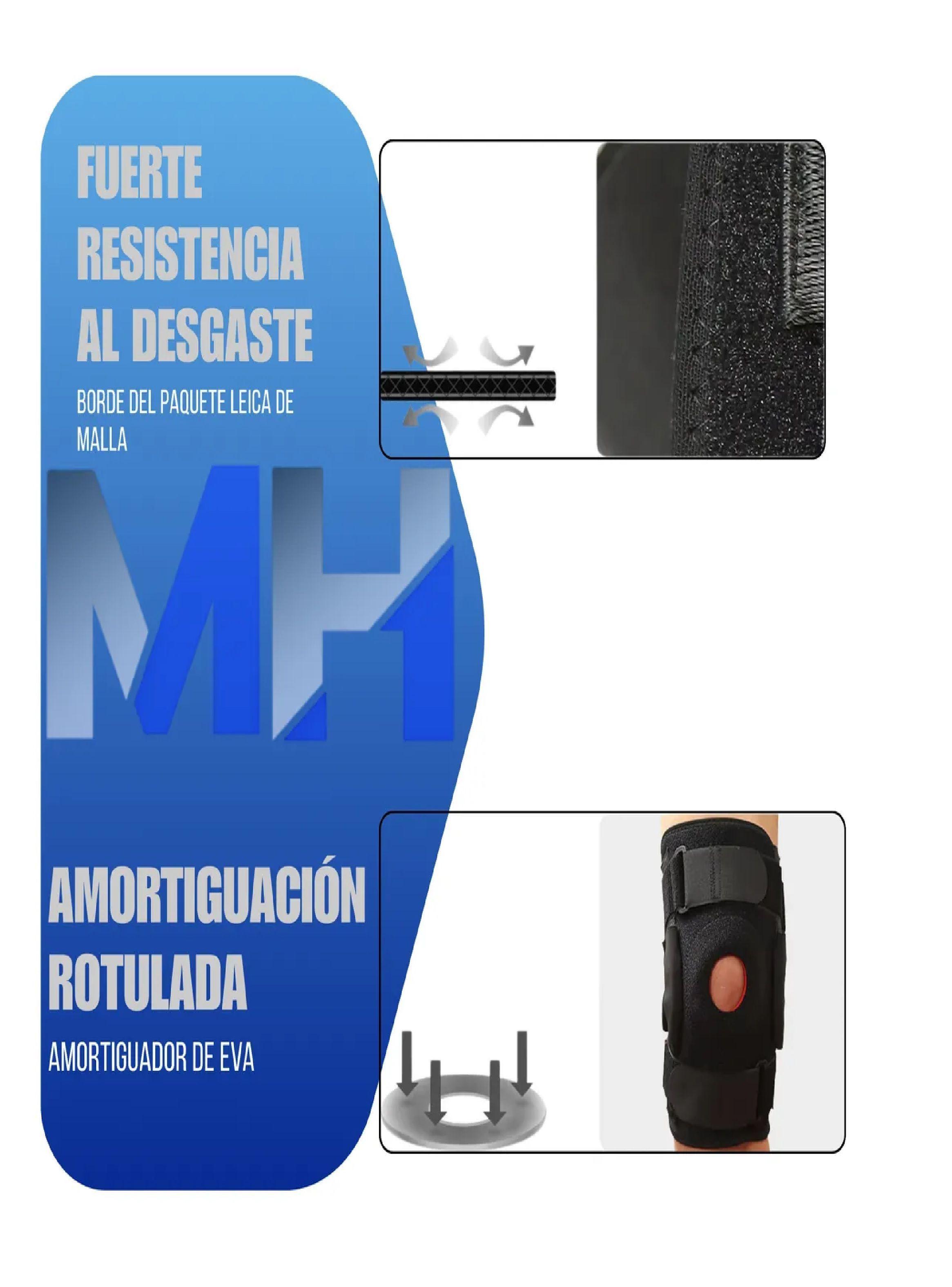 Rodillera Con Bisagras Y Placa De Aluminio Lesiones Deporte-2