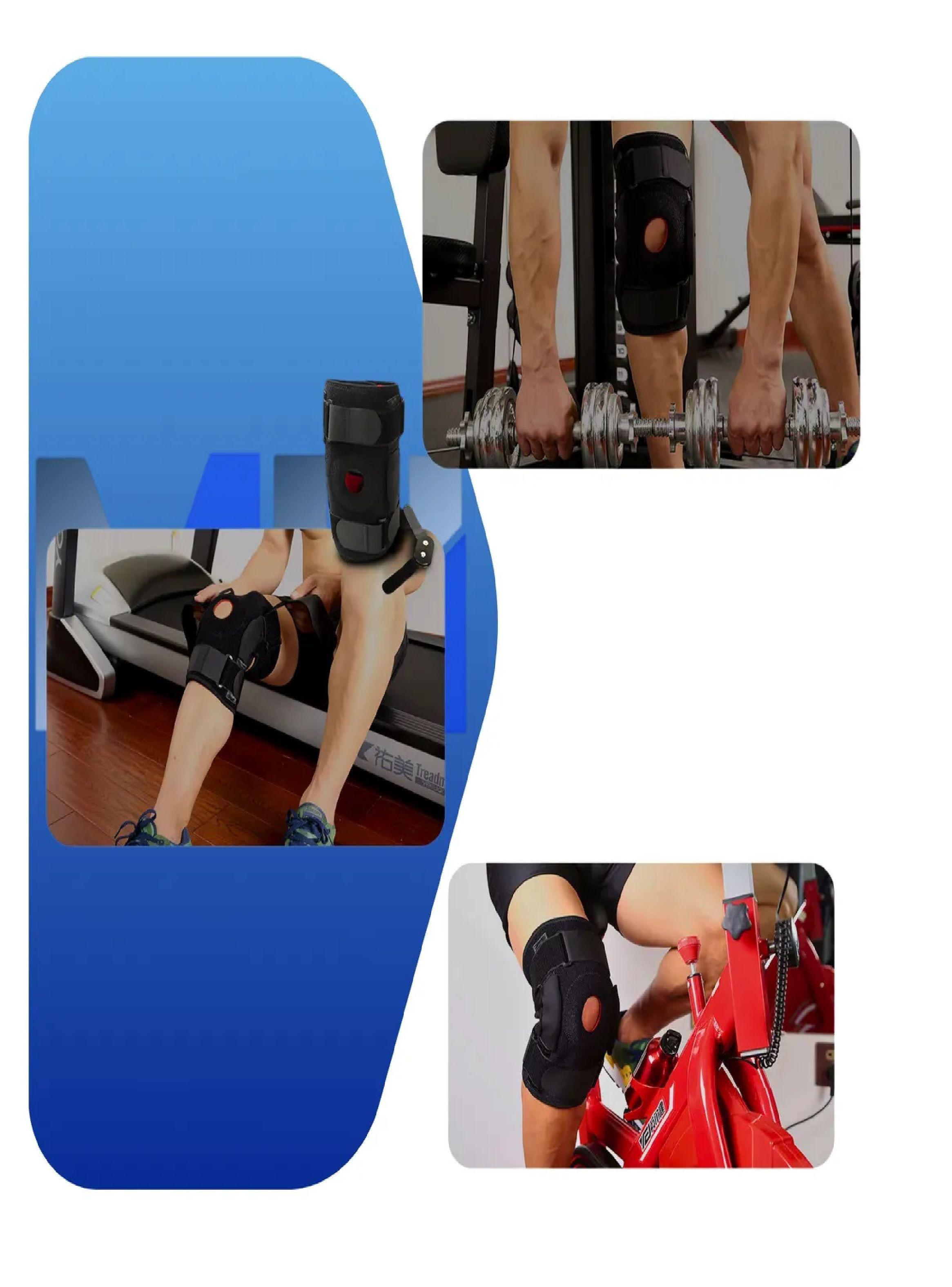 Rodillera Con Bisagras Y Placa De Aluminio Lesiones Deporte-4