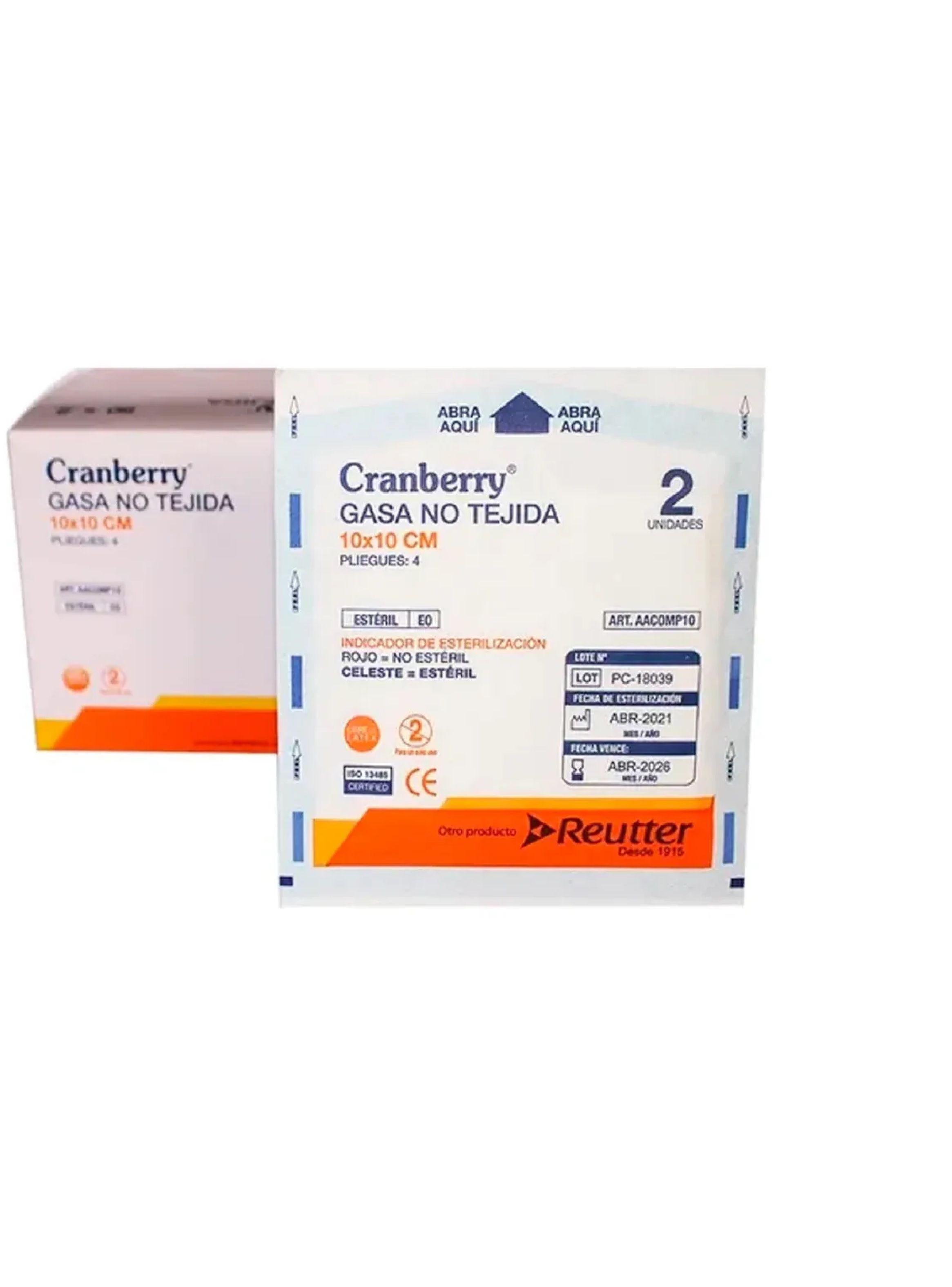 Gasa Esteril 10x10 Cm No Tejida 50 Unidades - Cranberry-3