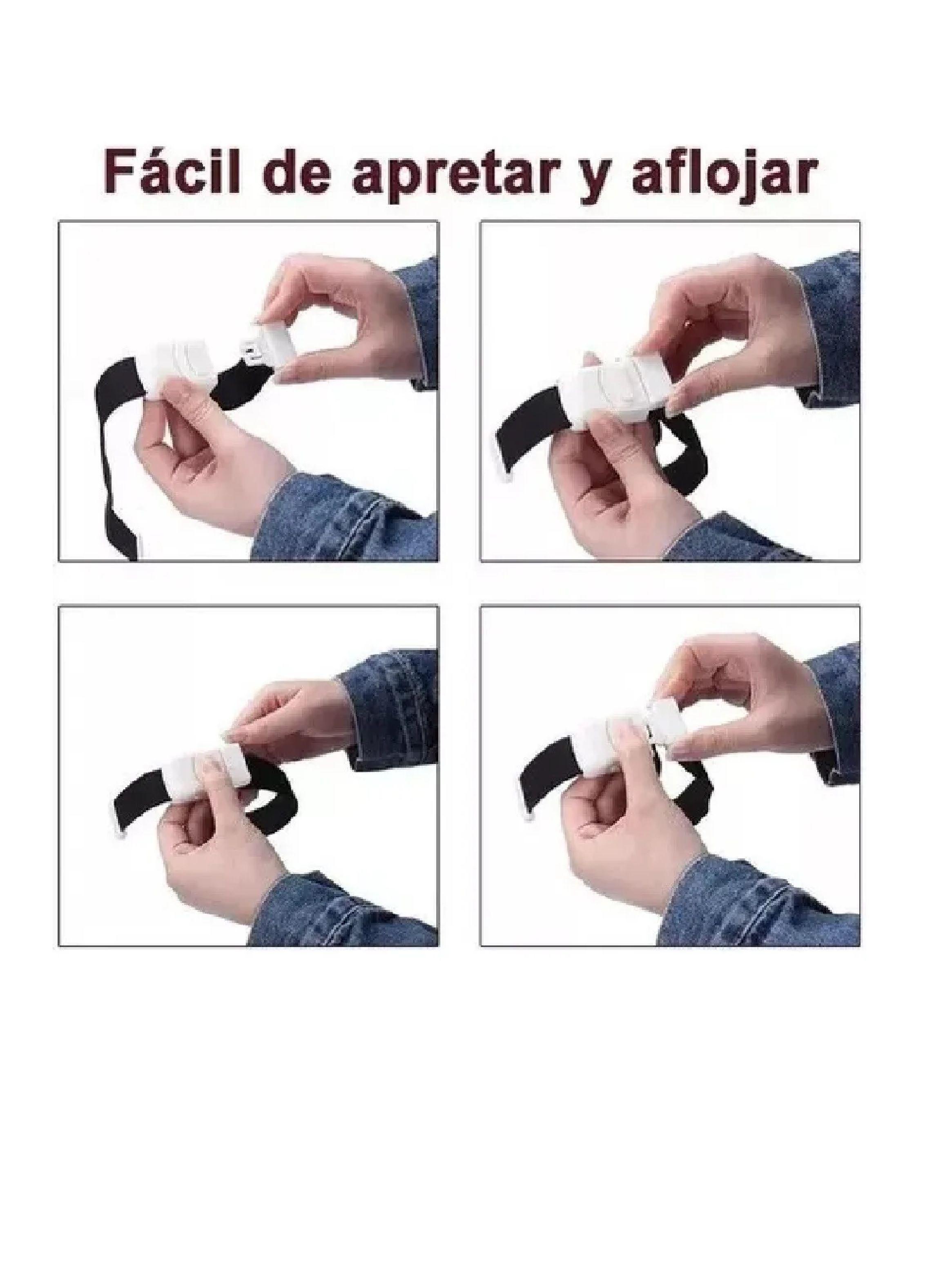 Torniquete Ligadura Elastico Hebilla Medicas Celeste-4