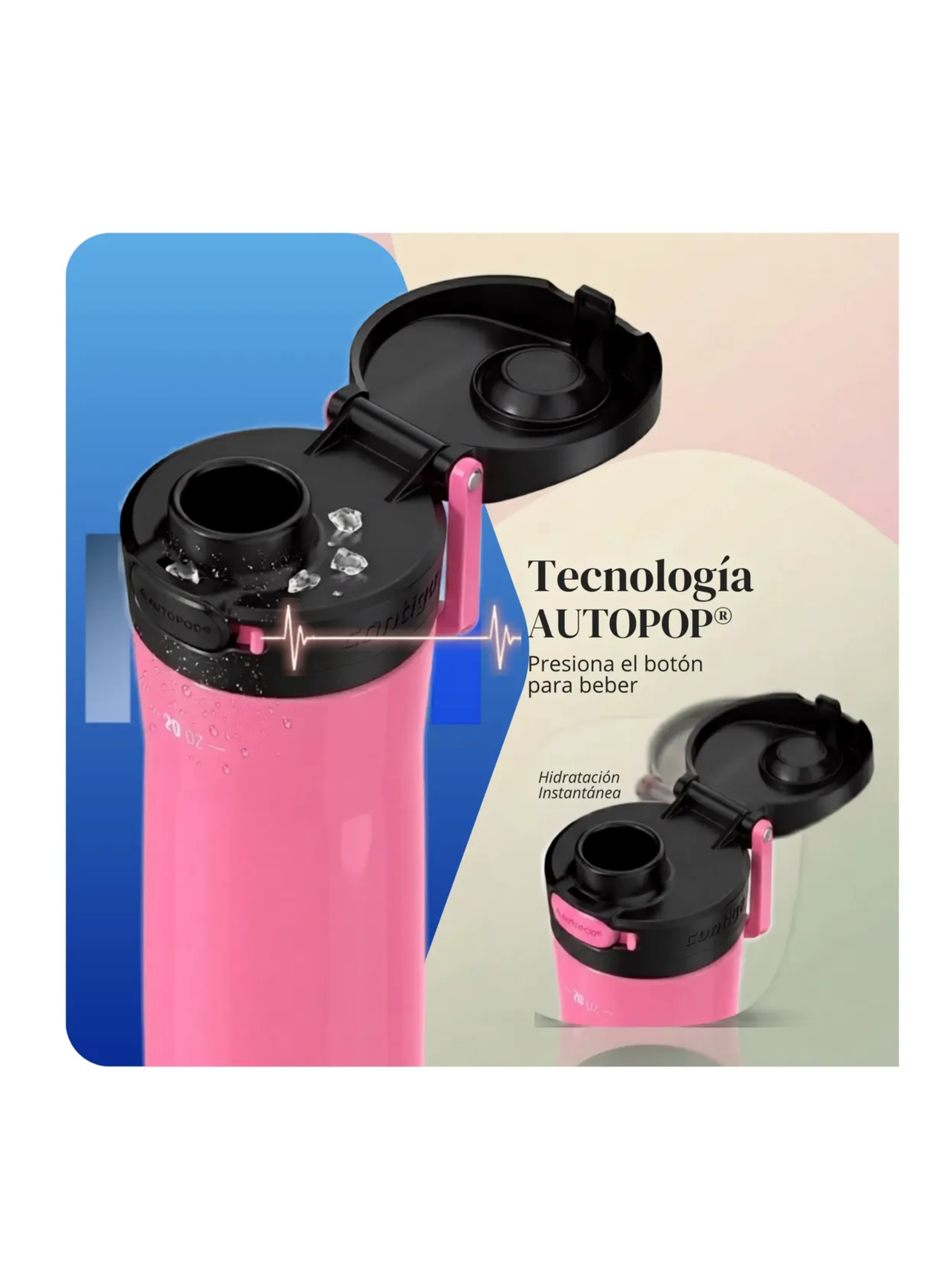 Botella Termica Contigo Jackson Chill 2 0 Autopop 591ml Rosa-5