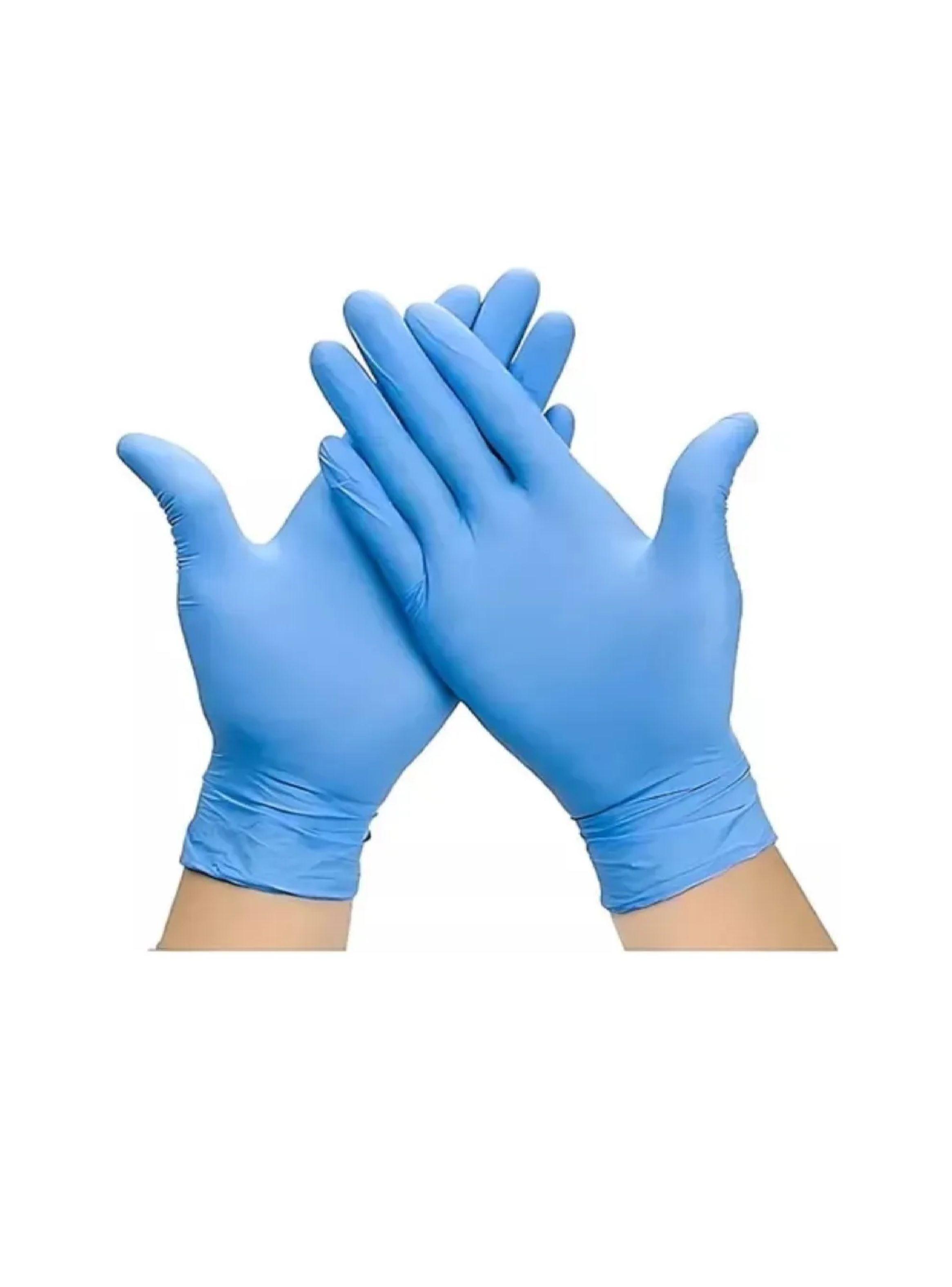 Guantes Vinilo Azul Cleancarrier Talla L Caja X 100 Uds.-0