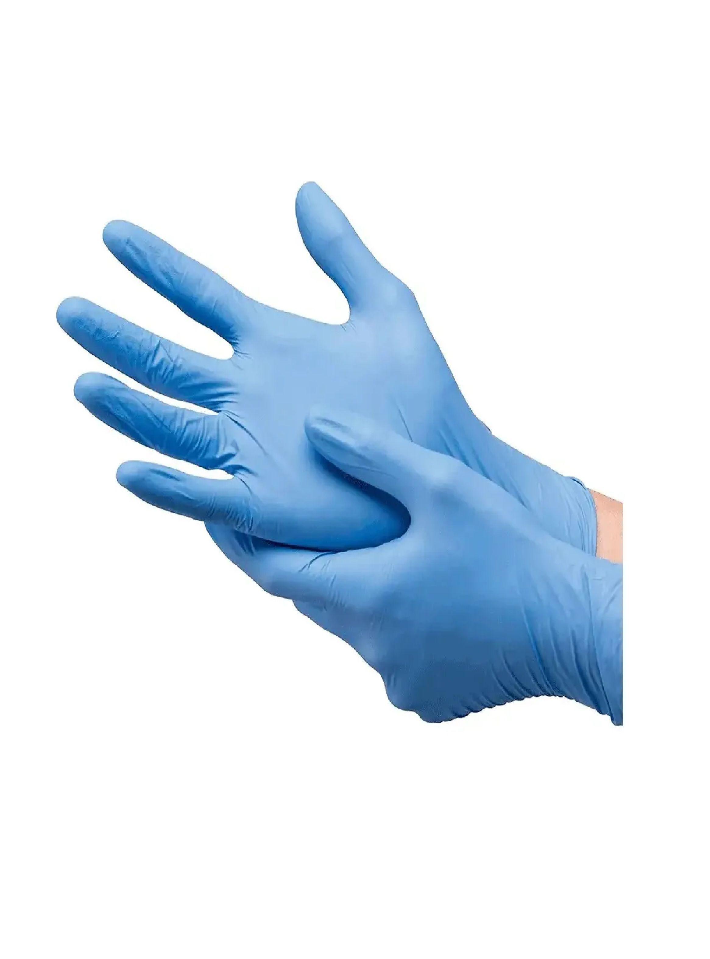 Guantes Vinilo Azul Cleancarrier Talla L Caja X 100 Uds.-2